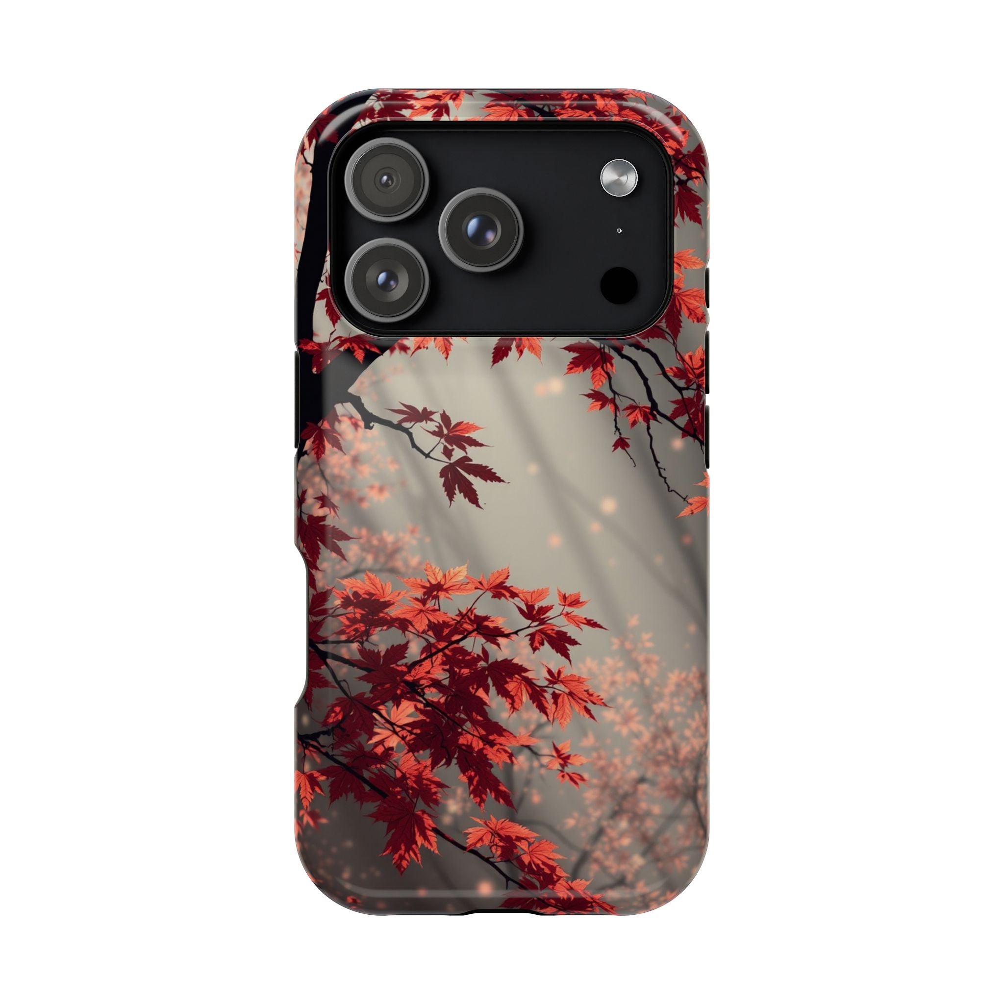 iPhone Charcoal And Copper Autumn Maple Slim Everyday iPhone 17 · iPhone Case