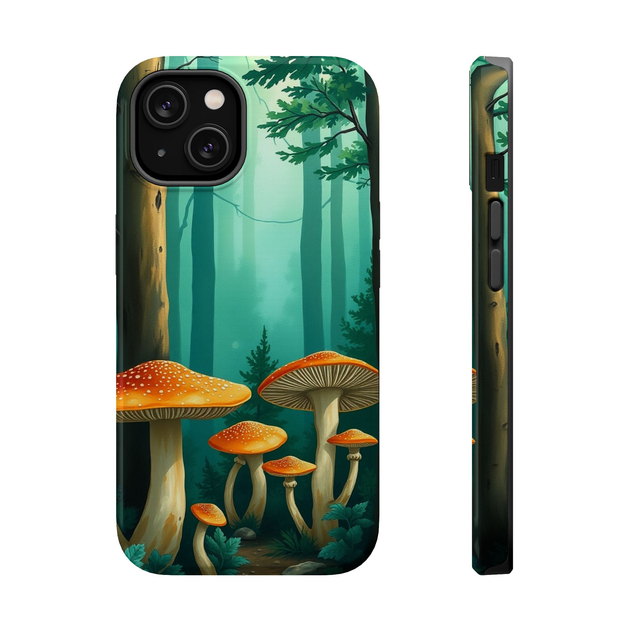 iPhone Mushroom Forest Oil Painting Impressionist iPhone Clean Minimal · iPhone