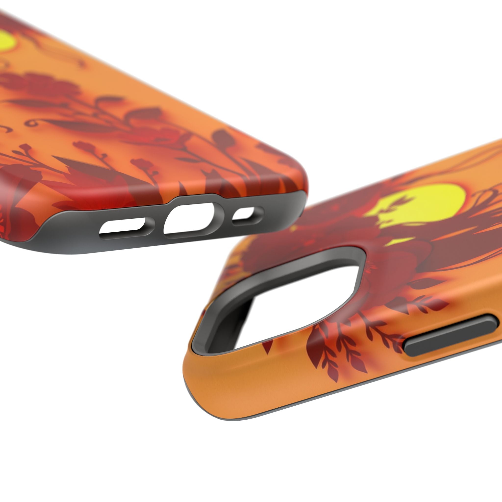 iPhone Sunset Amber And Peach Floral Crown Slim iPhone Everyday · iPhone Case