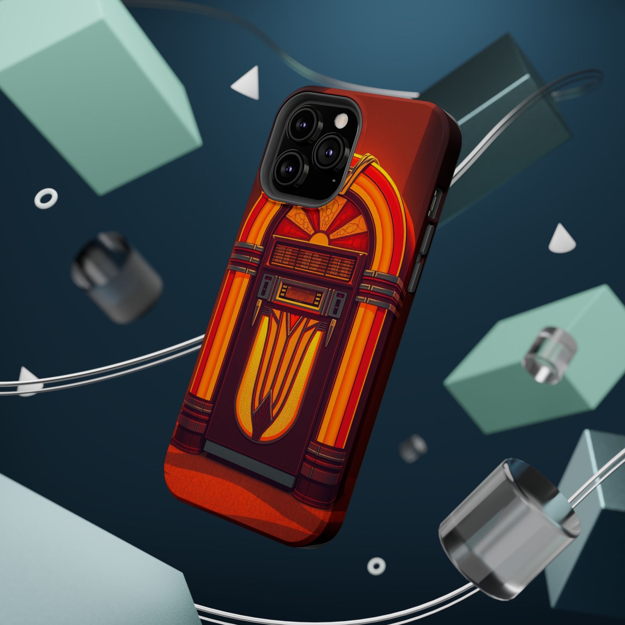 iPhone Jukebox Glow Pop Art Bold Bold Modern Everyday Snap Case · iPhone Case