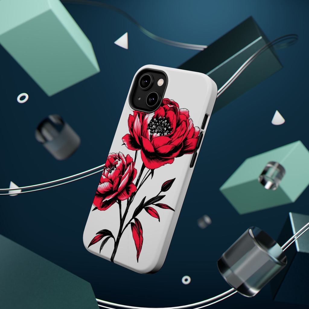 iPhone Vibrant Peony Bouquet Design Slim Everyday Designer Case · iPhone Case