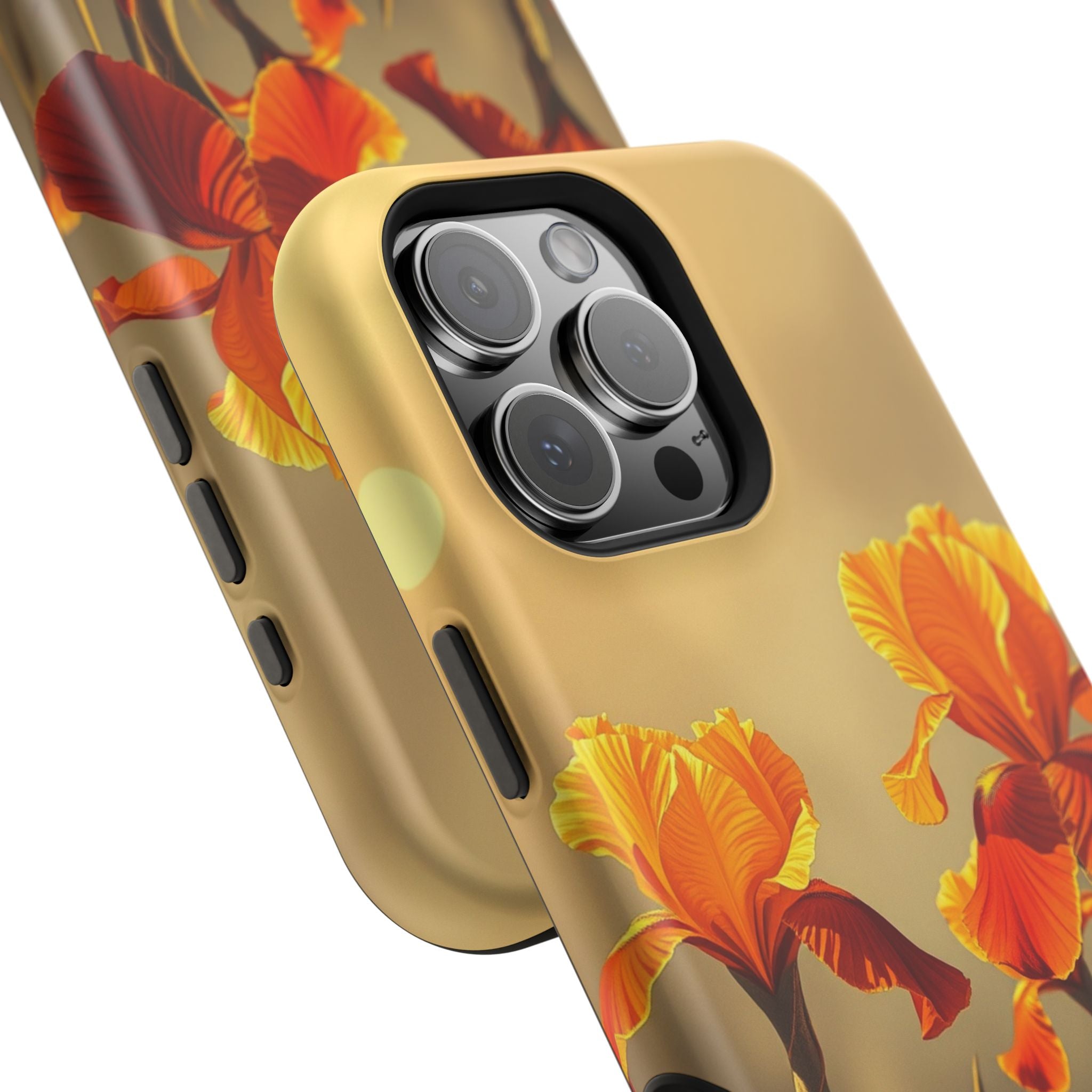 iPhone Iris Garden Gold Foil Luxury Slim Everyday Designer Case · iPhone Case
