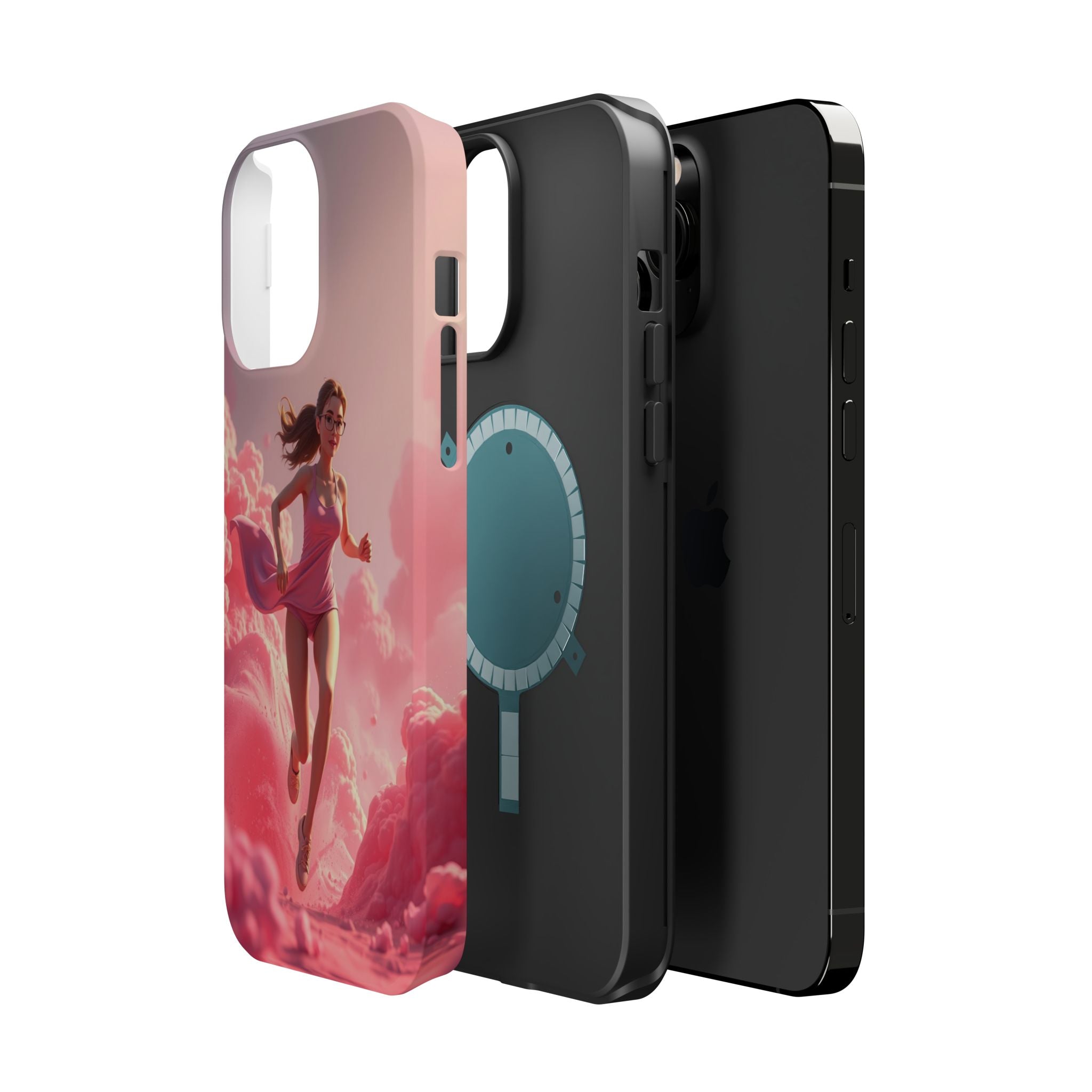 iPhone on Fumes 3D Digital Bold Modern Everyday Snap Case · iPhone Case