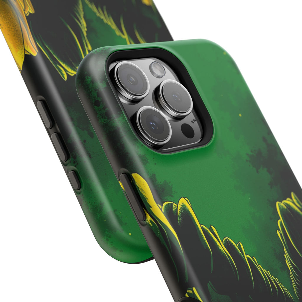 iPhone Tulip Row Emerald Green And Gold Slim Snap Case · iPhone Case