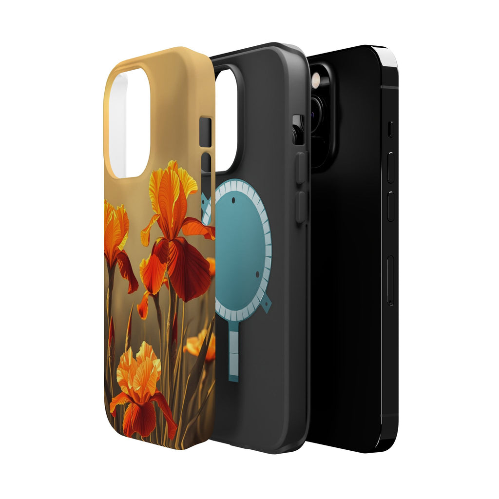 iPhone Iris Garden Gold Foil Luxury Slim Everyday Designer Case · iPhone Case