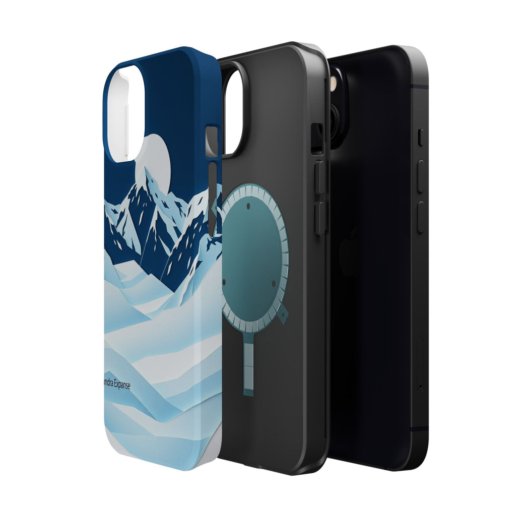 iPhone Midnight Blue And Silver Tundra Expanse Clean iPhone 12 Minimal · iPhone