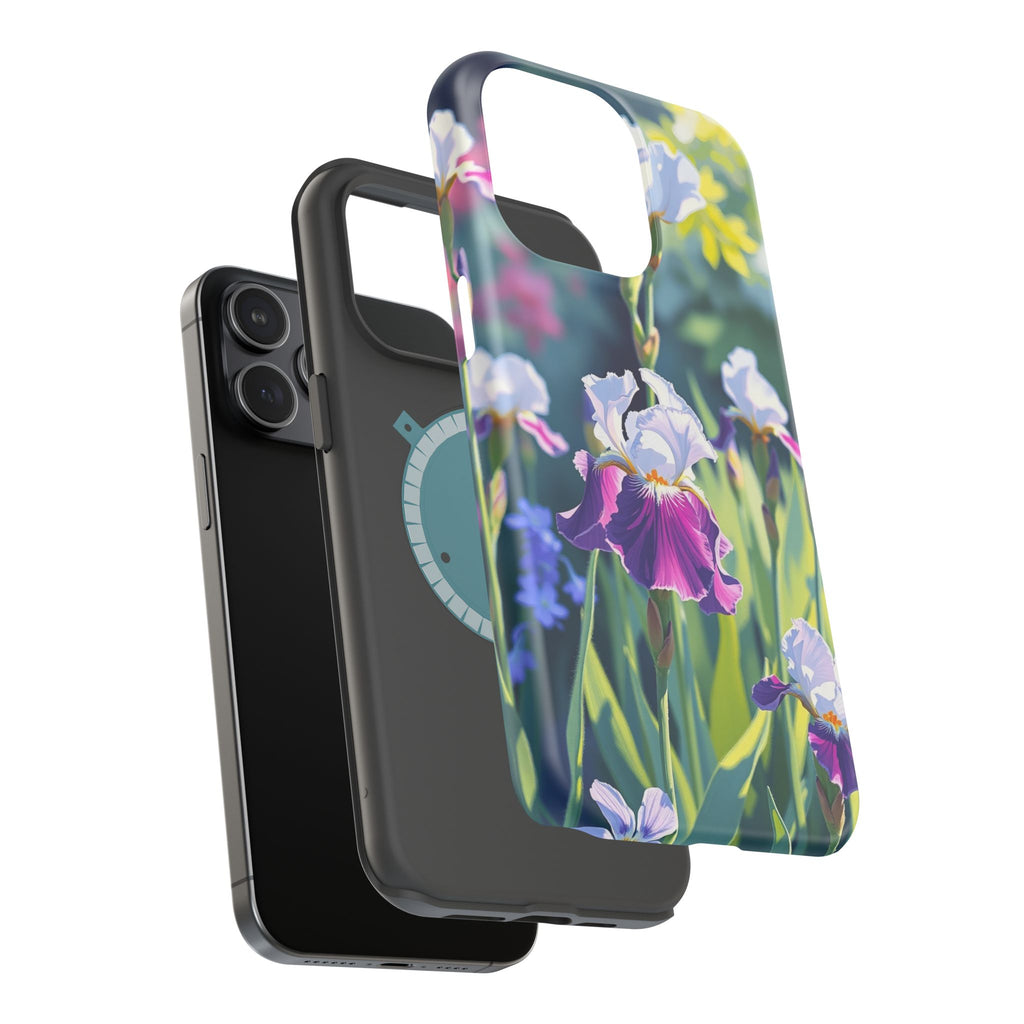 iPhone Vibrant Iris Garden Design Bold Modern Everyday Snap Case · iPhone Case