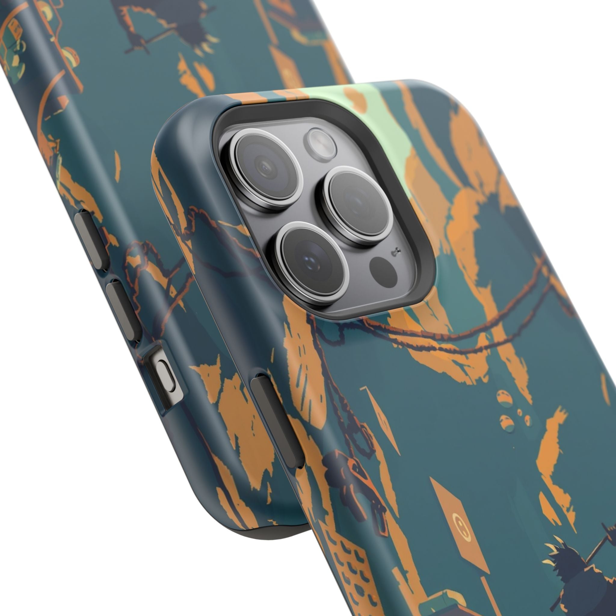 iPhone Mustard And Rust Unhinged in a Cute Way Soft Finish Everyday Case · iPhon