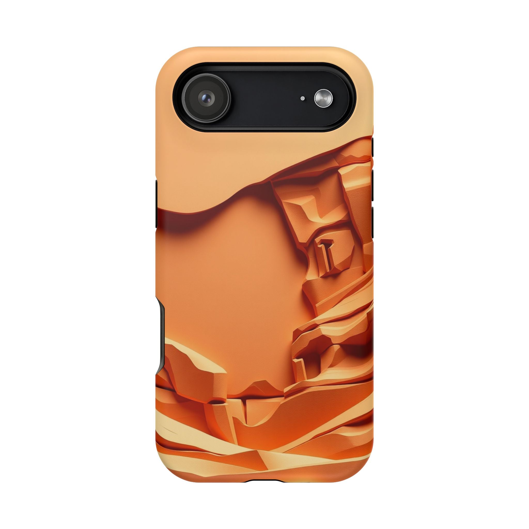 iPhone Burnt Orange And Sand Canyon Wall Slim Everyday iPhone 12 · iPhone Case