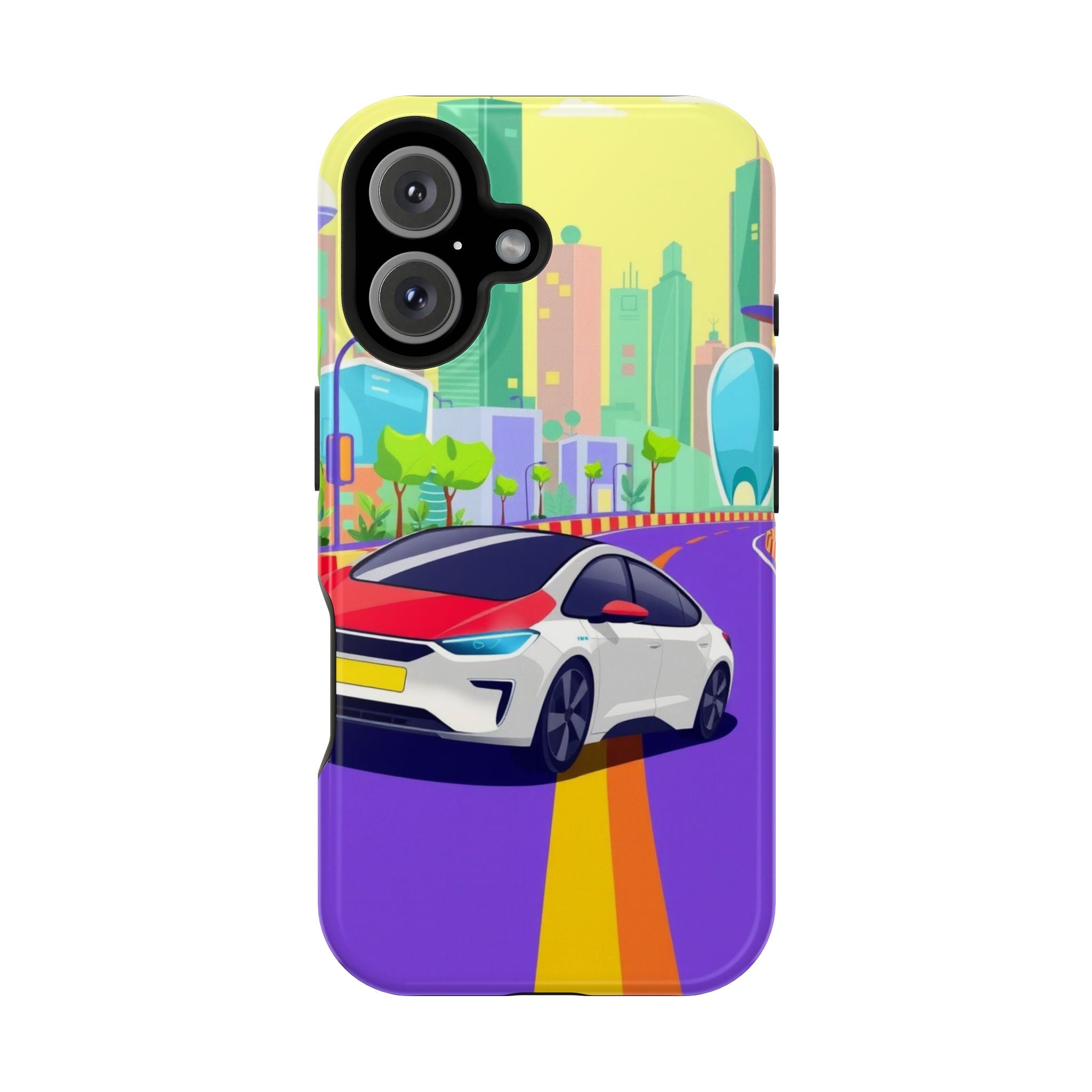 iPhone Electric Car Future Kids Fun Phone Case Gift Slim Snap Case · iPhone Case