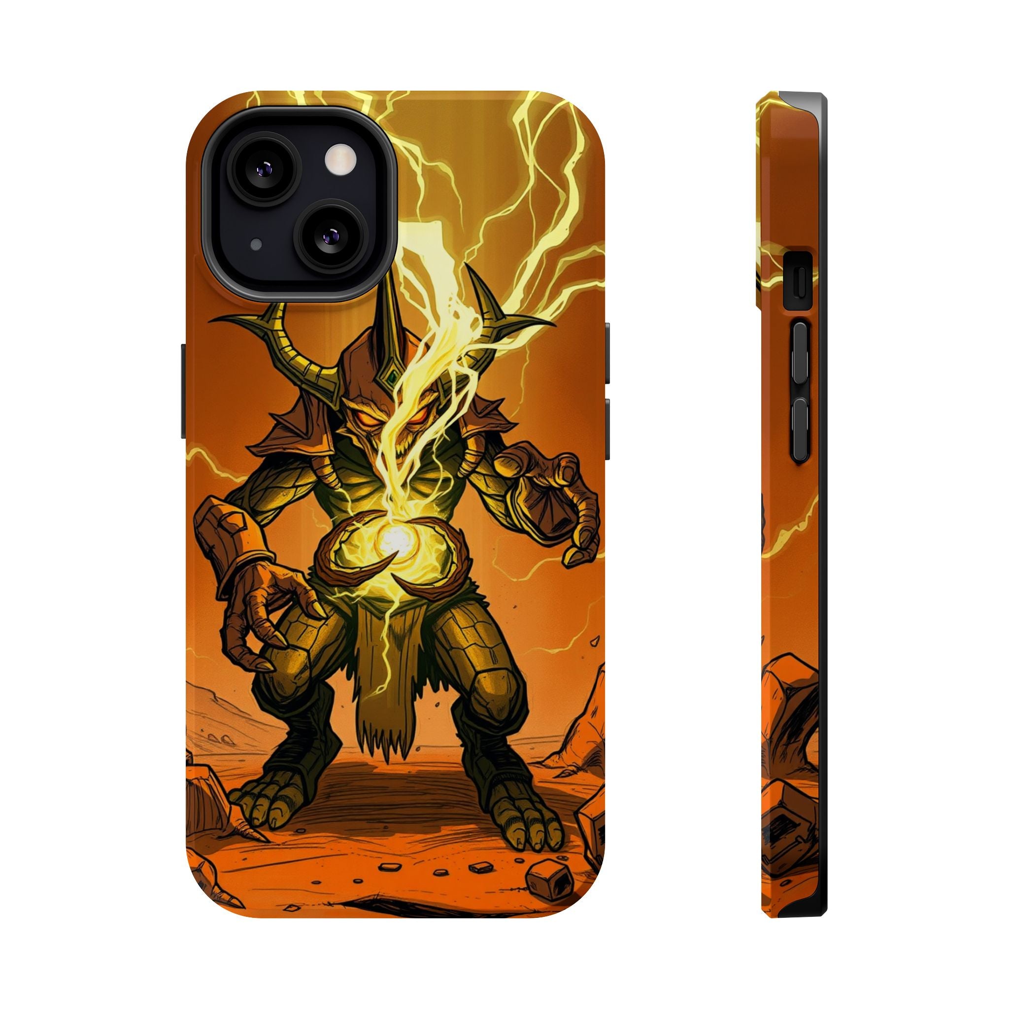 iPhone Burnt Orange And Sand Chaos Goblin Energy Clean Minimal Snap Case · iPhon