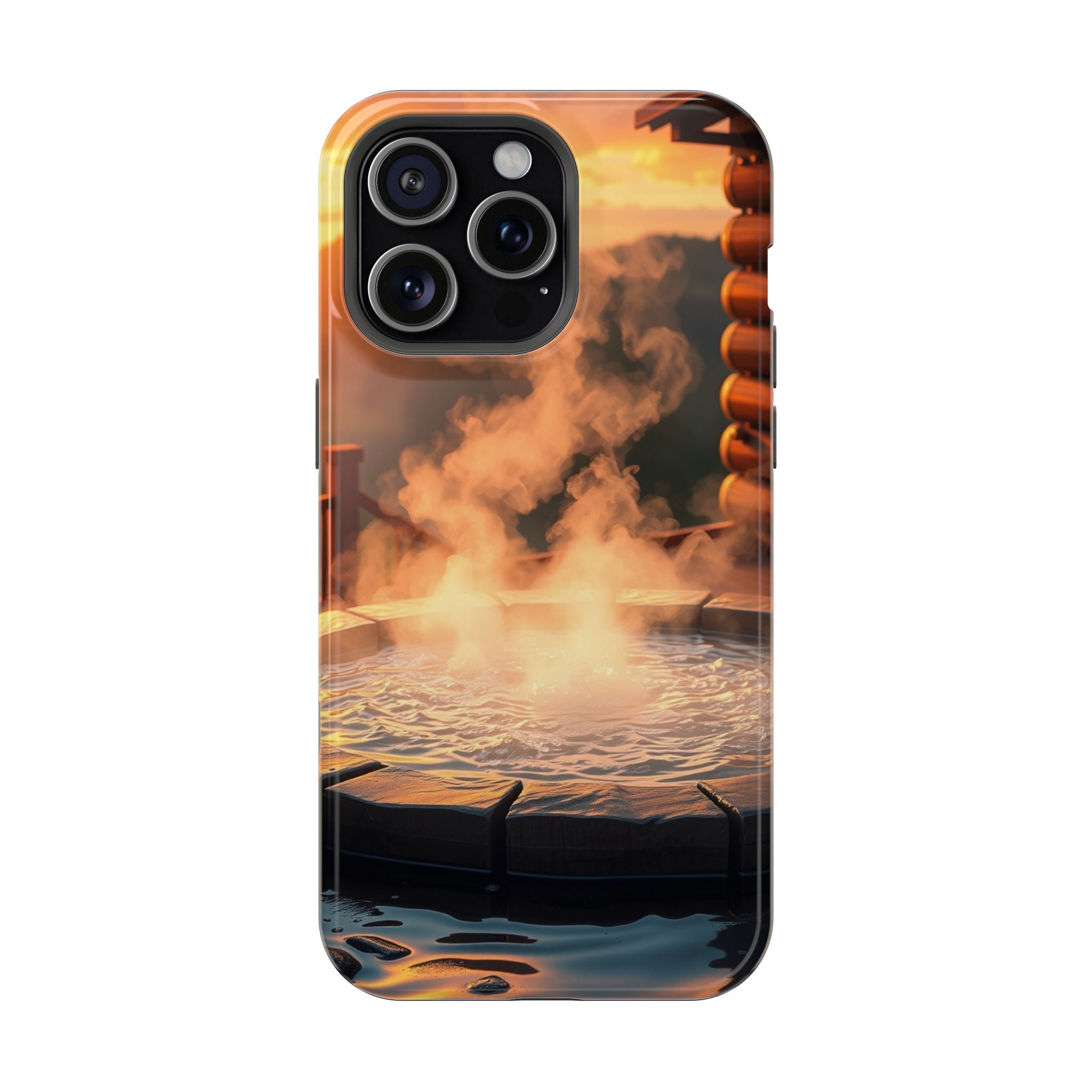 iPhone Hot Spring Steam Enchanted Art Slim Everyday Designer Case · iPhone Case
