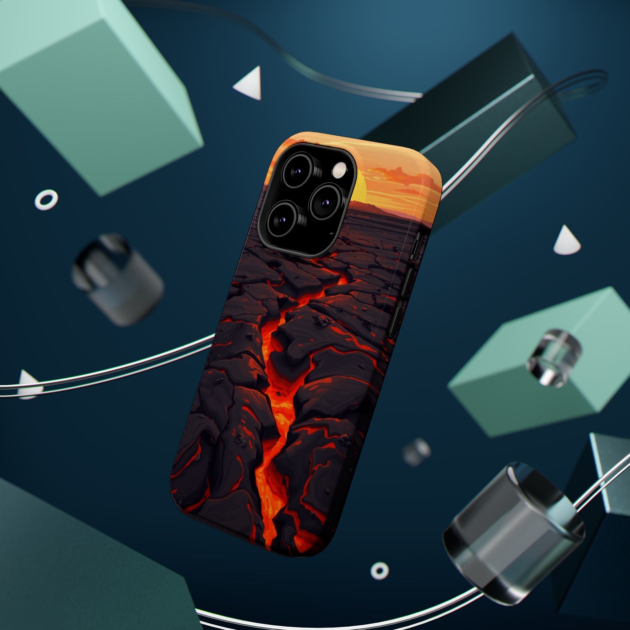 iPhone Lava Field Earthy Design Slim Everyday Designer Case · iPhone Case
