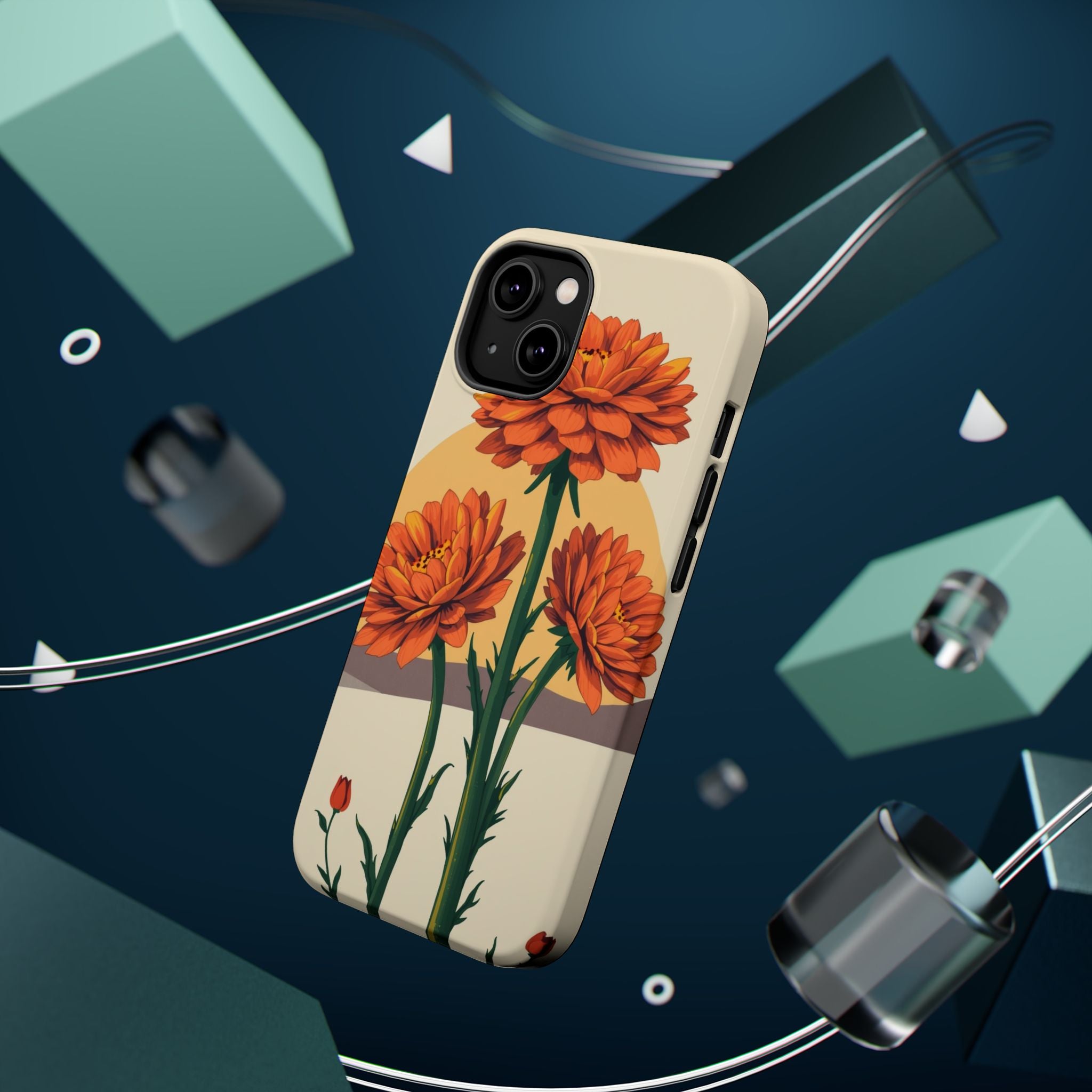 iPhone Ranunculus Stack Bold Art Bold Modern Everyday Snap Case · iPhone Case
