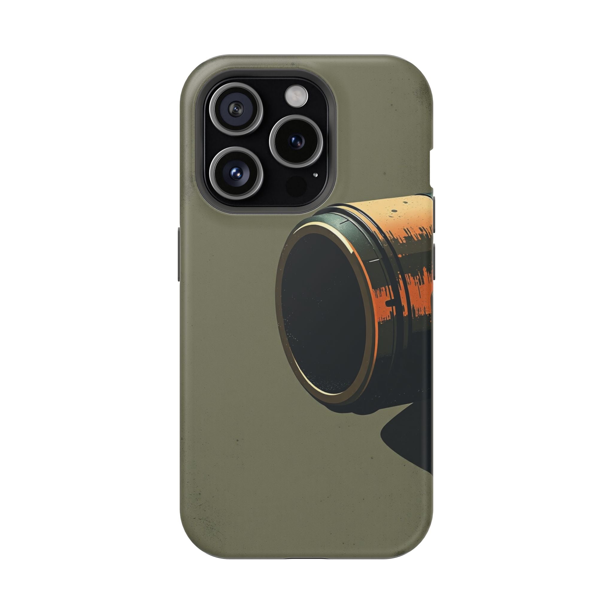 iPhone Charcoal And Copper Vintage Postcard Slim Everyday Designer Case · iPhone