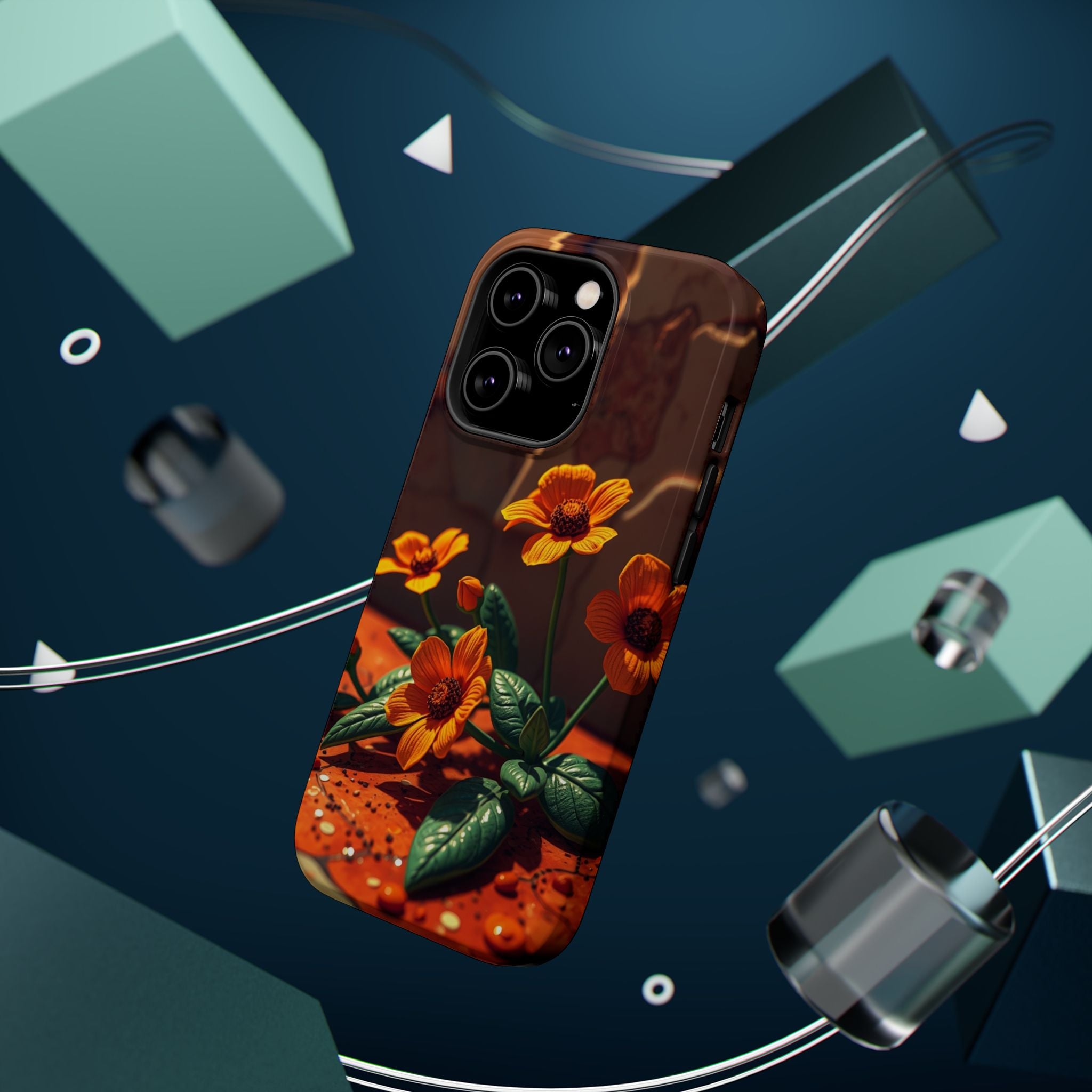 iPhone Floral Terrazzo Bold Art Slim Everyday Designer Case · iPhone Case