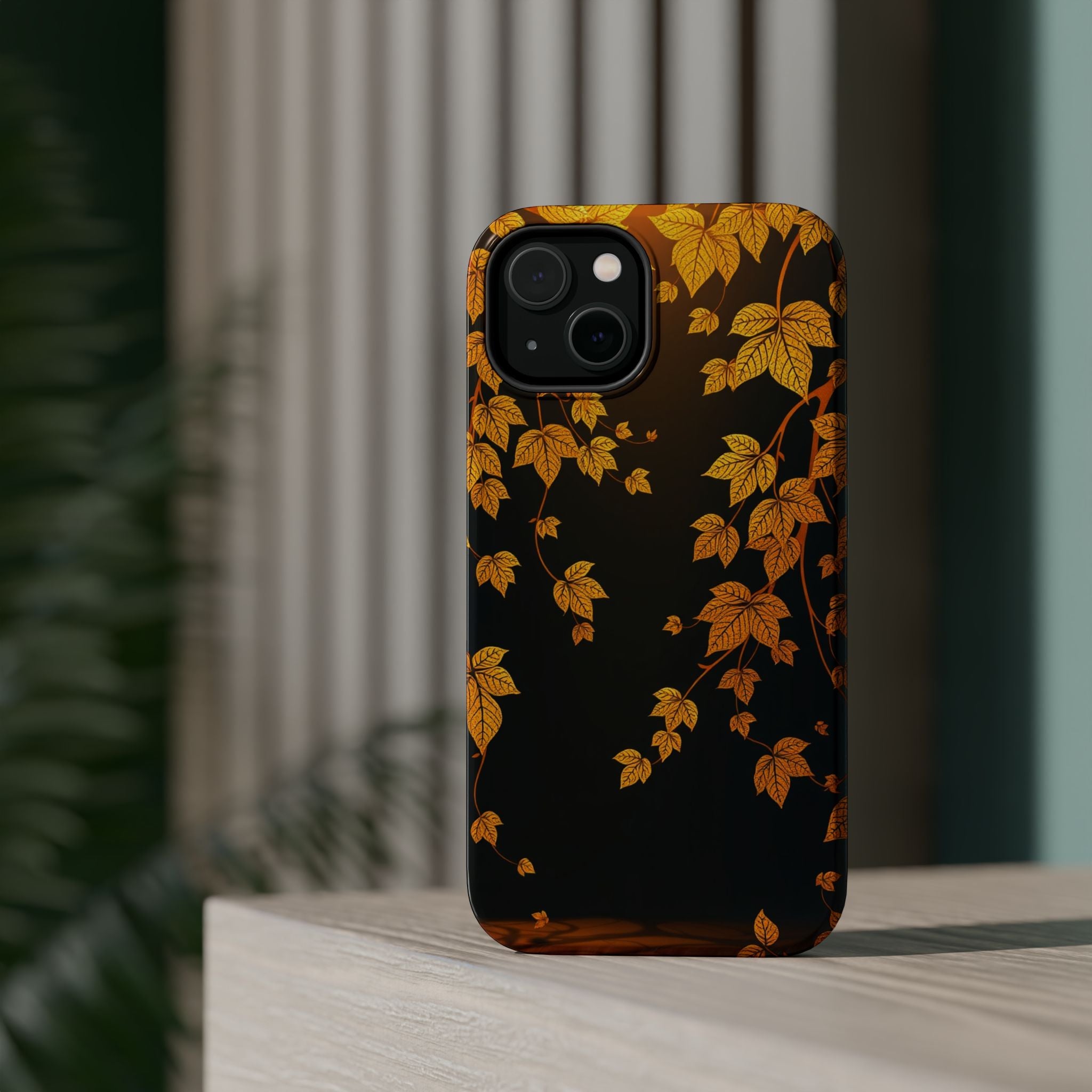 iPhone Mustard And Rust Art Nouveau Vine Slim Everyday iPhone 14 · iPhone Case