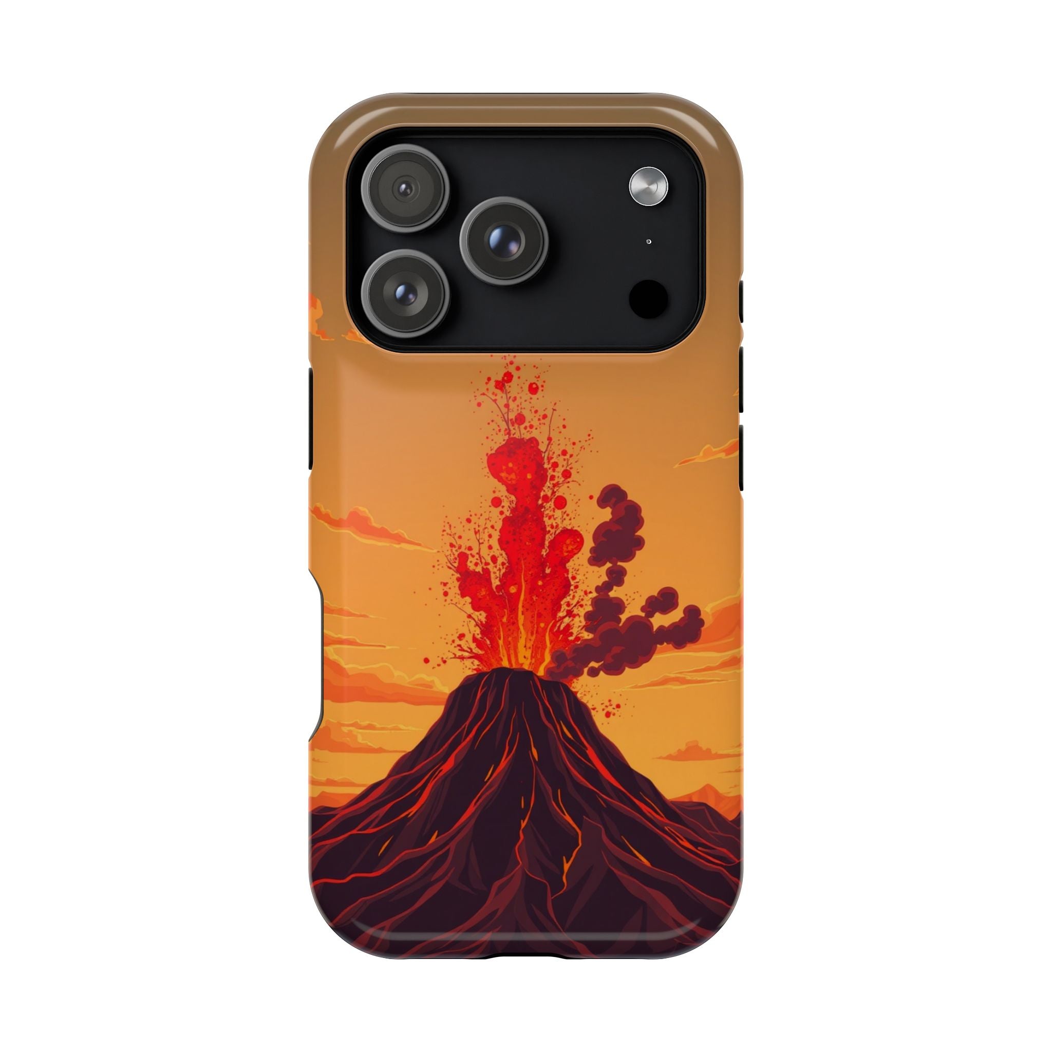iPhone Sunset Amber And Peach Volcanic Eruption Soft iPhone Finish · iPhone Case