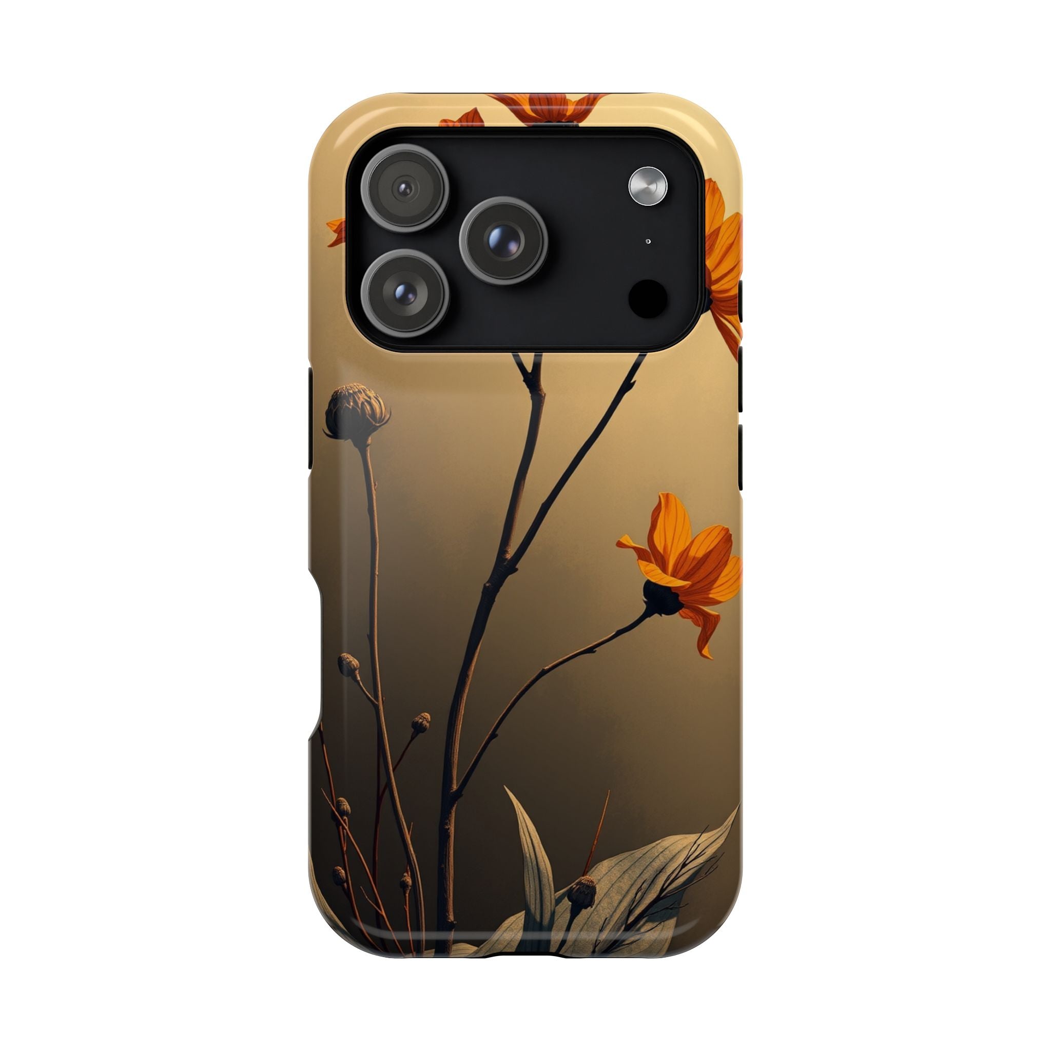 iPhone Burnt Orange And Sand Botanical Illustration Gal Slim Snap Case · iPhone