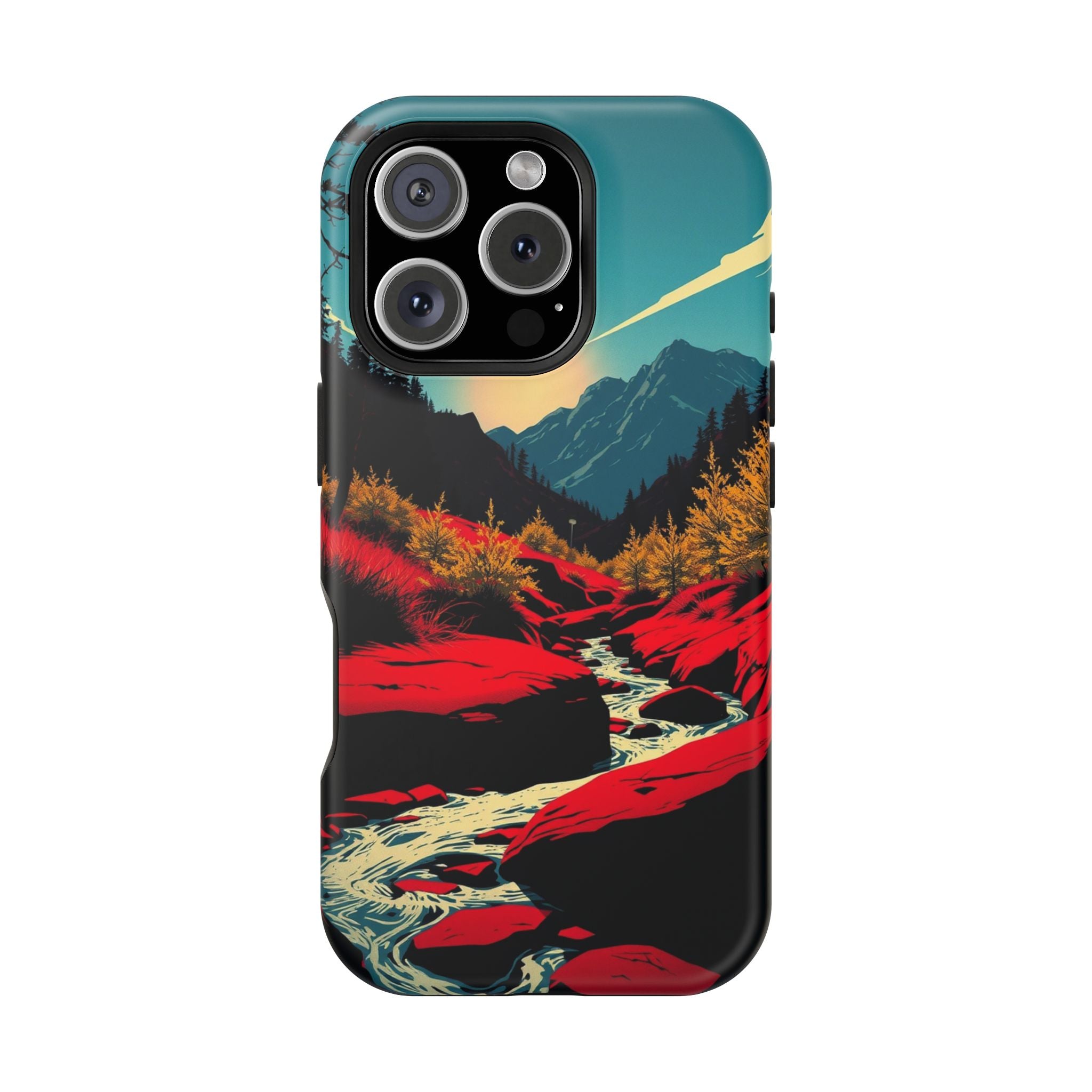 iPhone Earthy Spring Creek Design Bold Modern Everyday Snap Case · iPhone Case