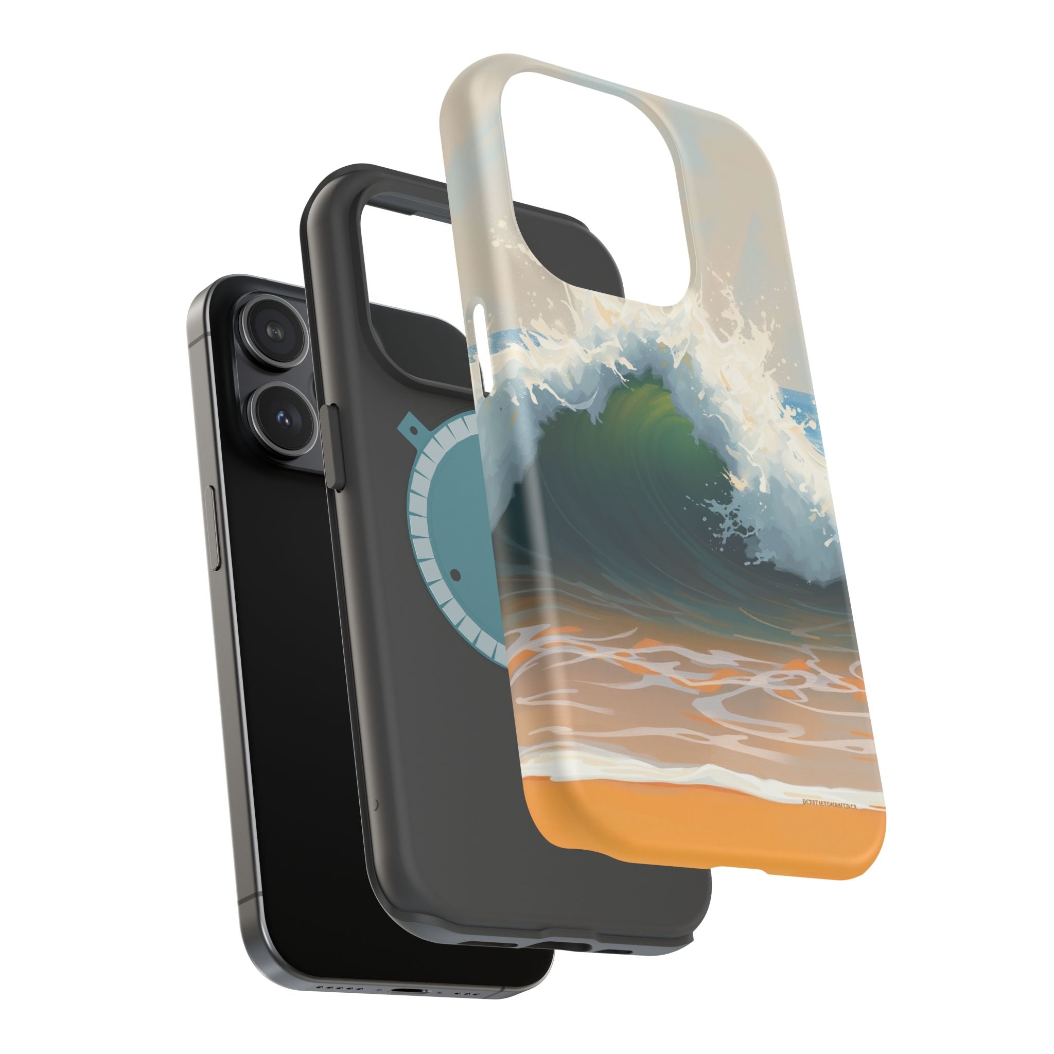 iPhone Radiant Ocean Wave Crash Design Slim Everyday Designer Case · iPhone Case