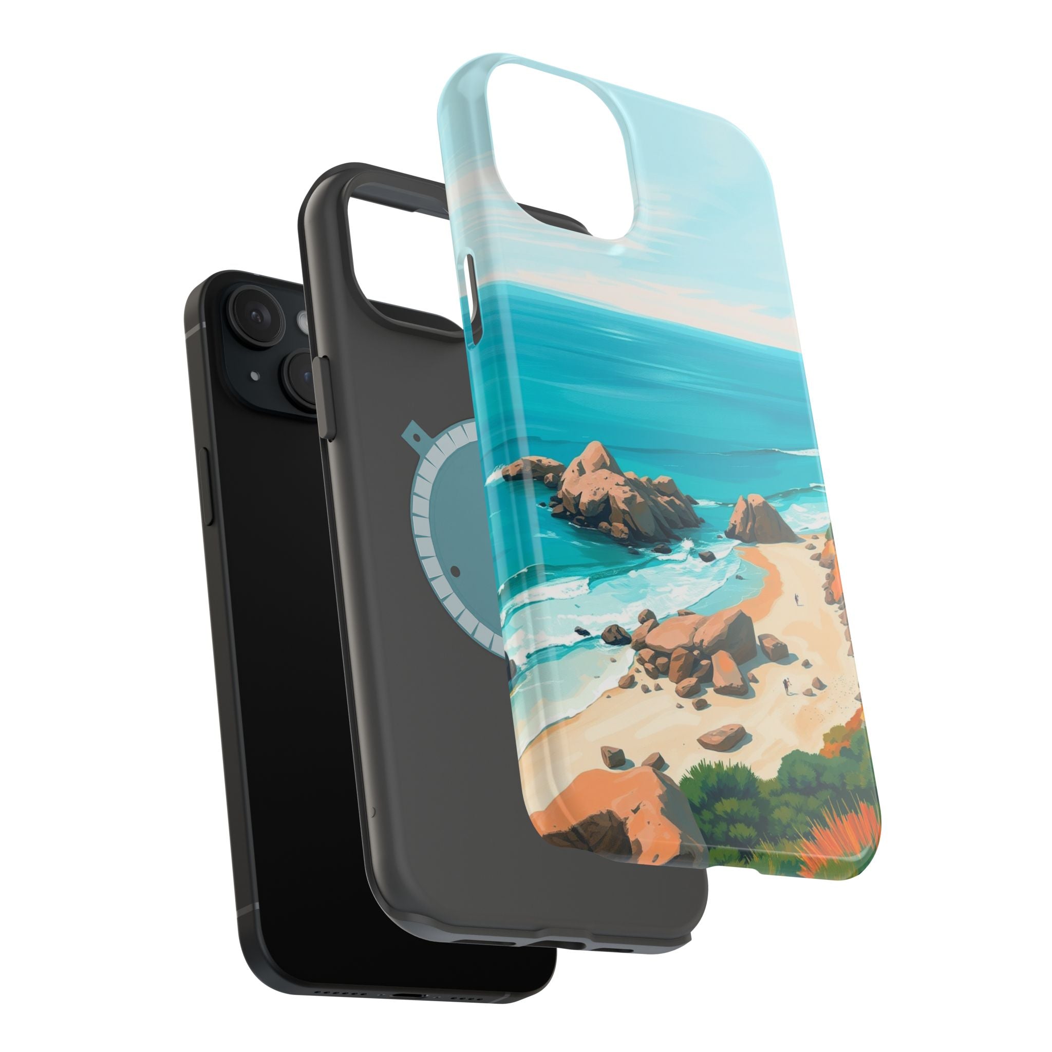 iPhone Pebble Beach Cinematic Art Bold Modern Everyday Snap Case · iPhone Case