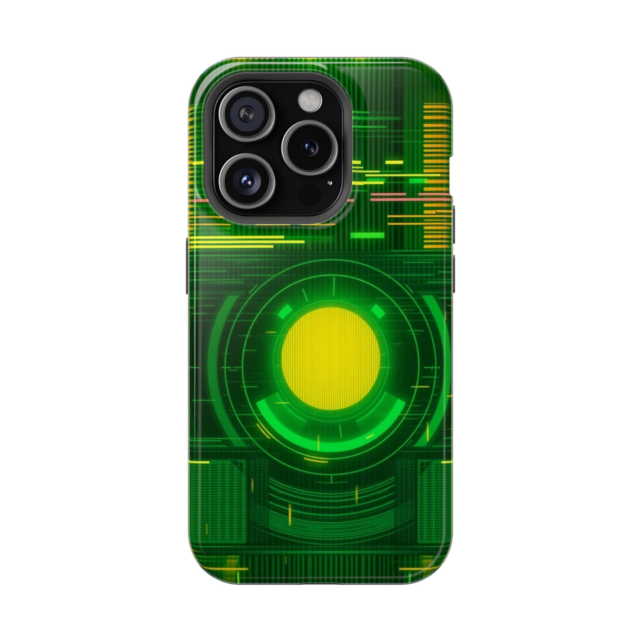 iPhone Emerald Green And Gold VHS Static Slim Everyday Designer Case · iPhone Ca
