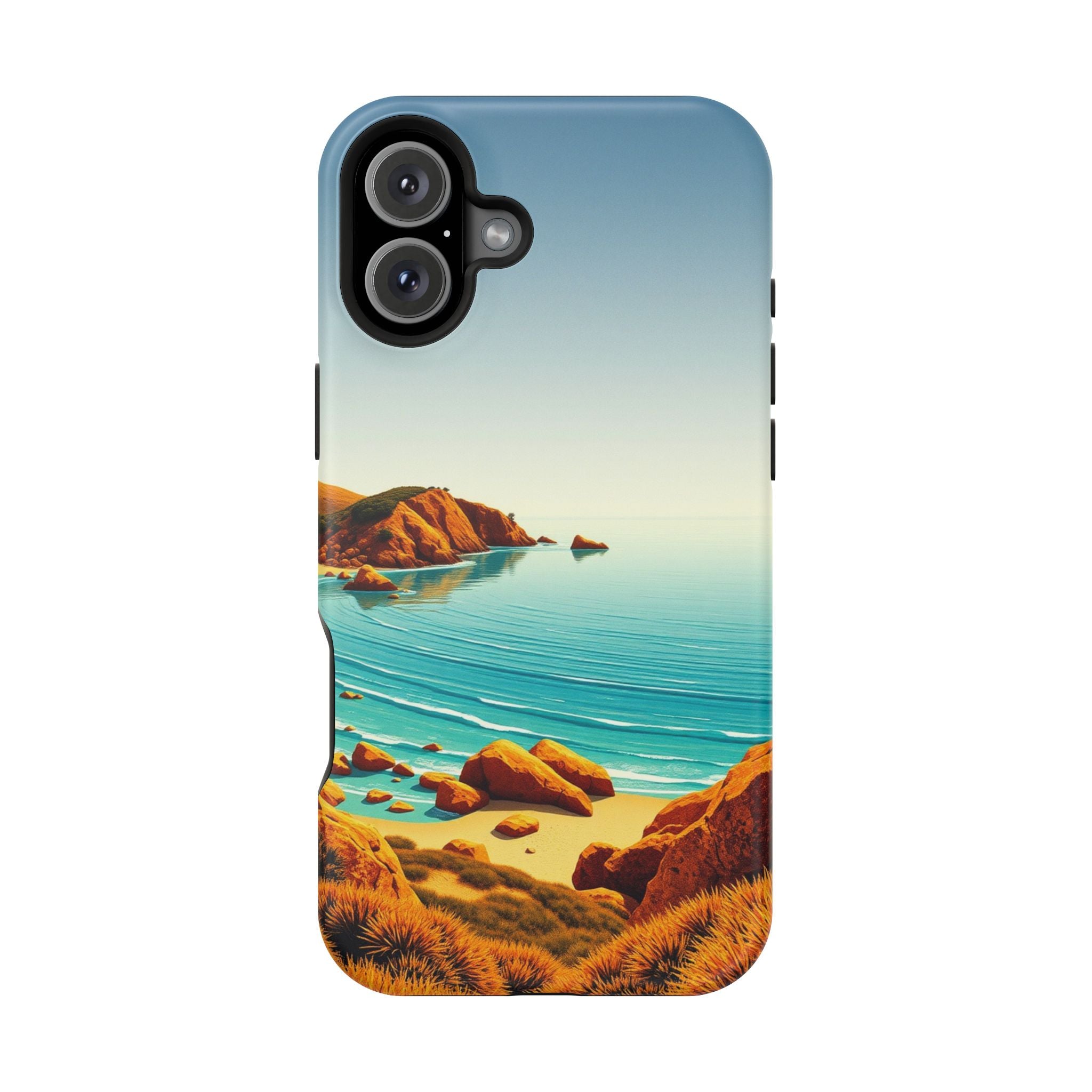 iPhone Mustard And Rust Pebble Beach Slim Everyday iPhone 14 Designer · iPhone C