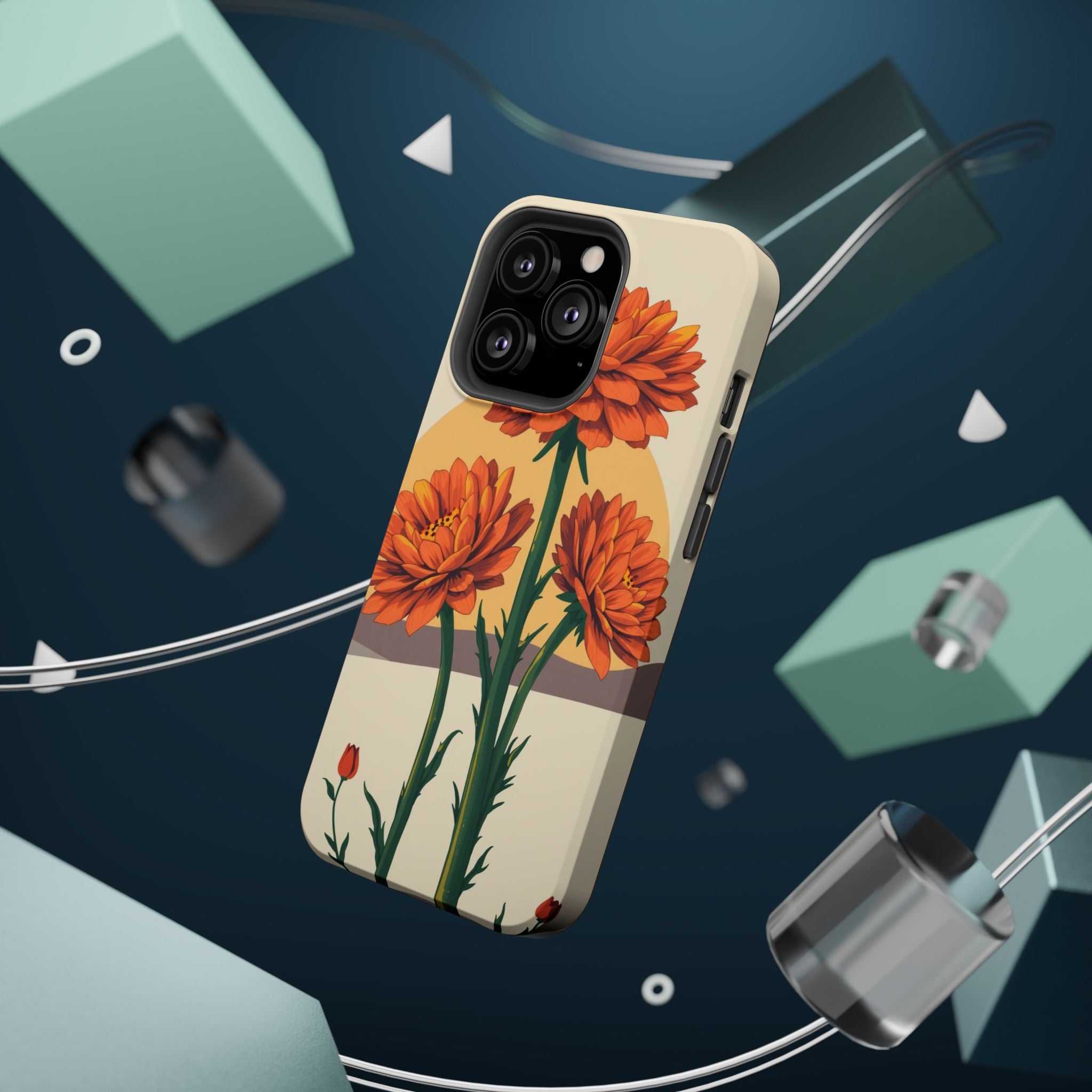 iPhone Ranunculus Stack Bold Art Bold Modern Everyday Snap Case · iPhone Case
