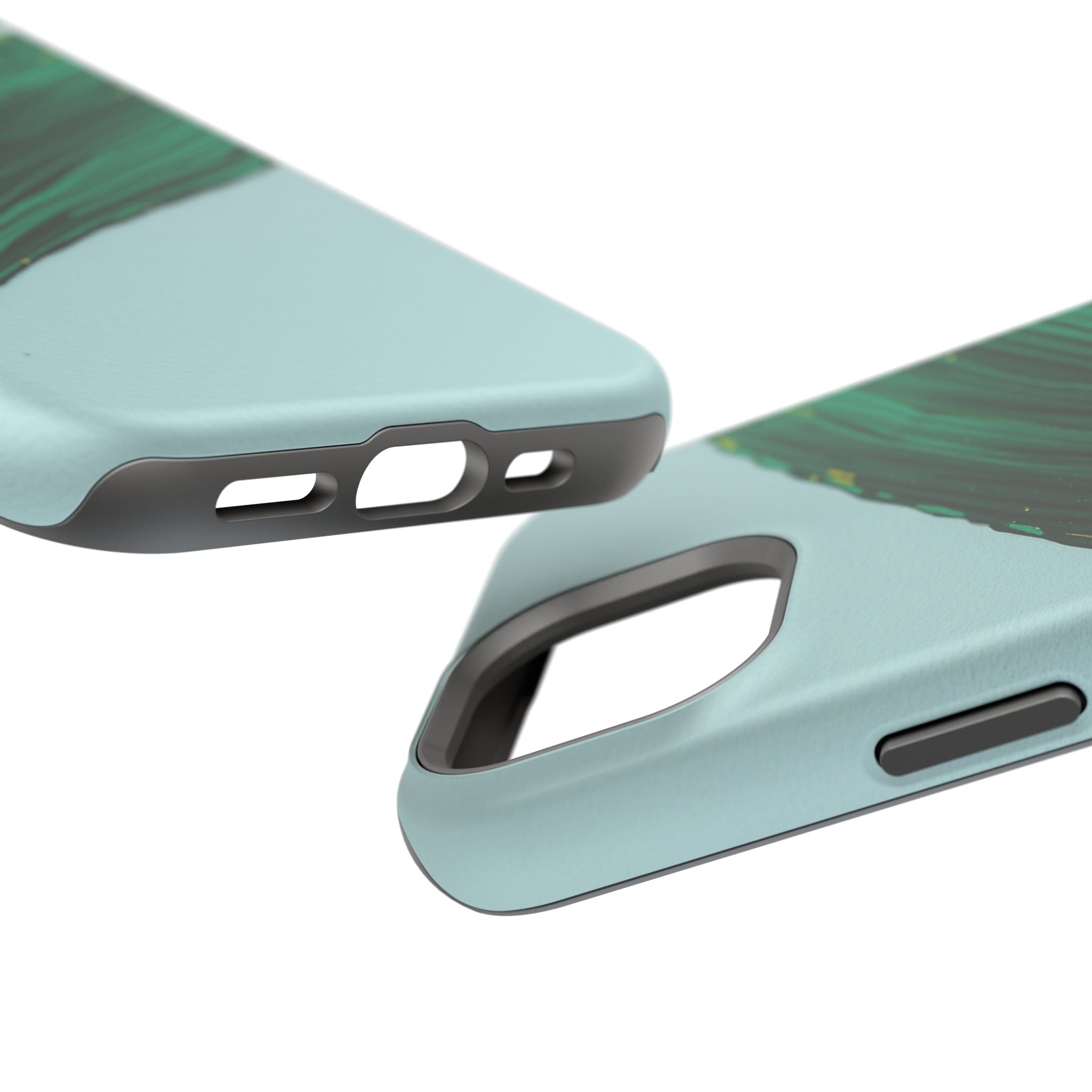 iPhone Emerald Green And Gold Calligraphic Stroke iPhone Clean Minimal · iPhone