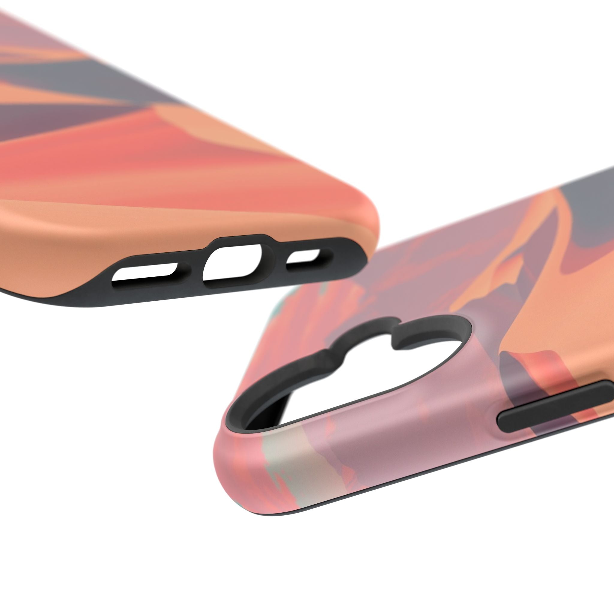 iPhone Teal And Coral Desert Dunes Bold Modern Everyday Snap Case · iPhone Case