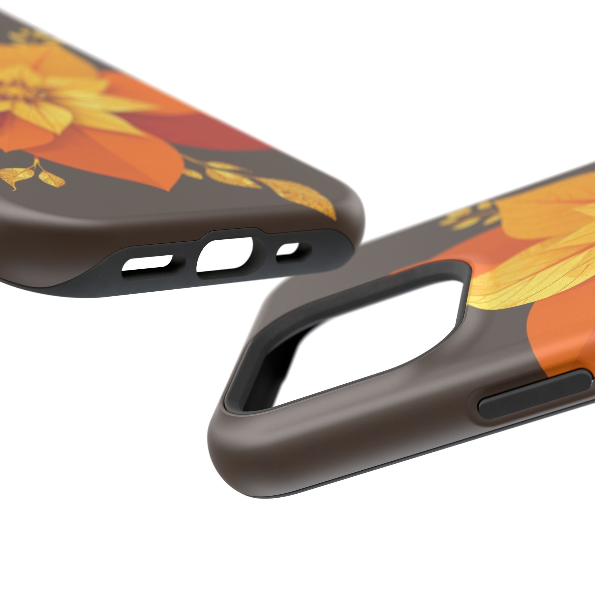 iPhone Floral Gold Foil Abstract Geometric Slim iPhone Everyday · iPhone Case