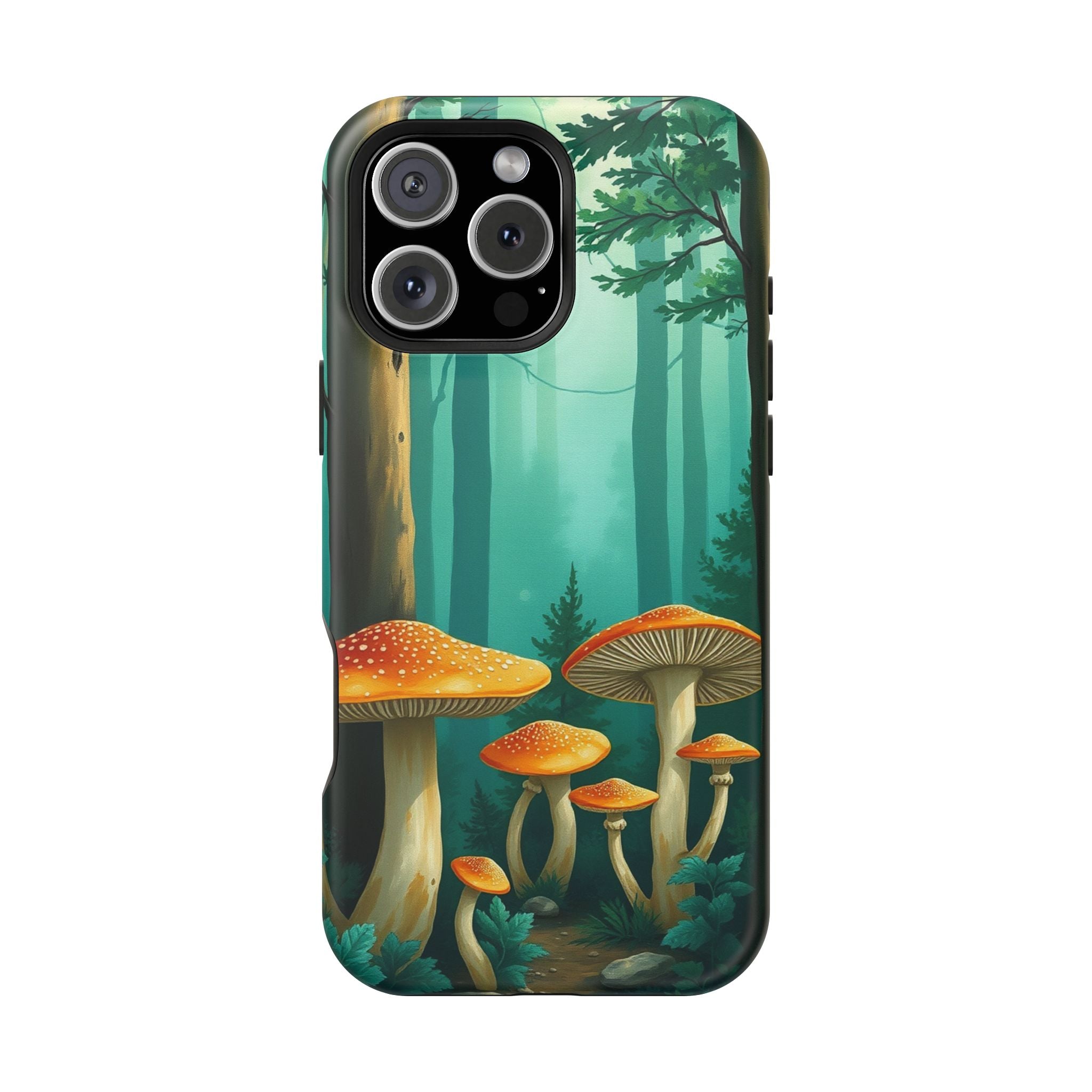 iPhone Mushroom Forest Oil Painting Impressionist iPhone Clean Minimal · iPhone