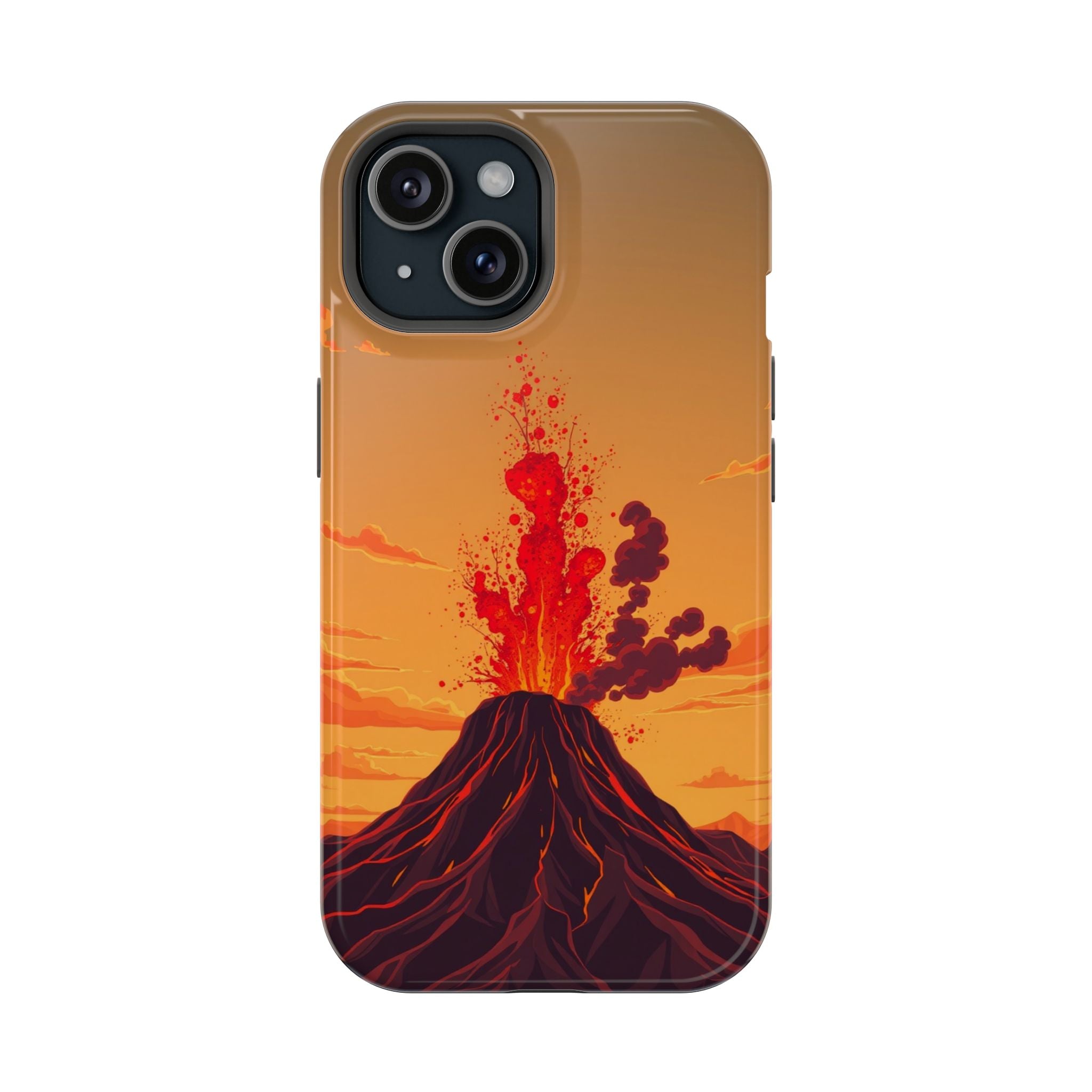 iPhone Sunset Amber And Peach Volcanic Eruption Soft iPhone Finish · iPhone Case