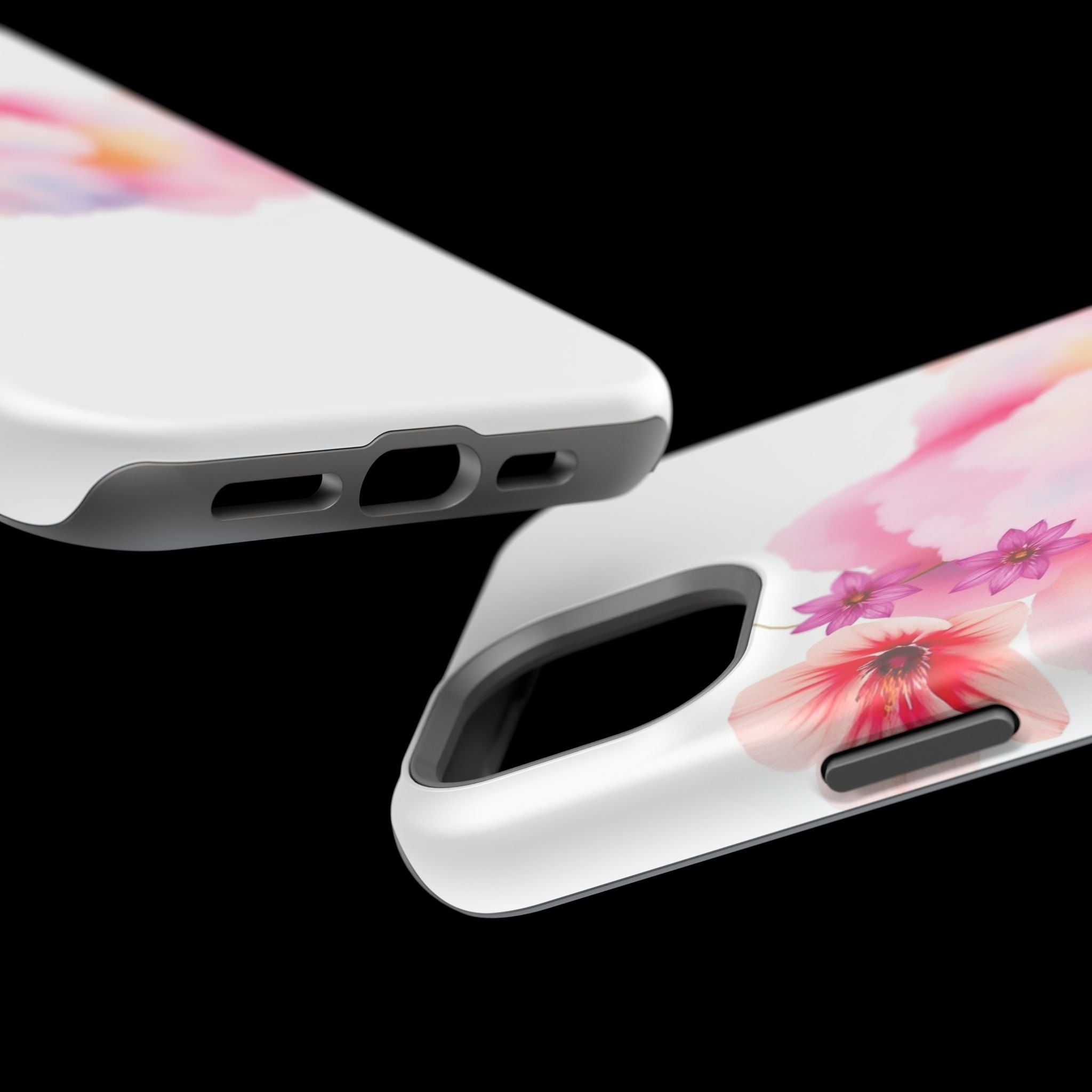 iPhone Pastel Floral Cloud Vibrant Watercolor Carry Case Slim Snap Case · iPhone