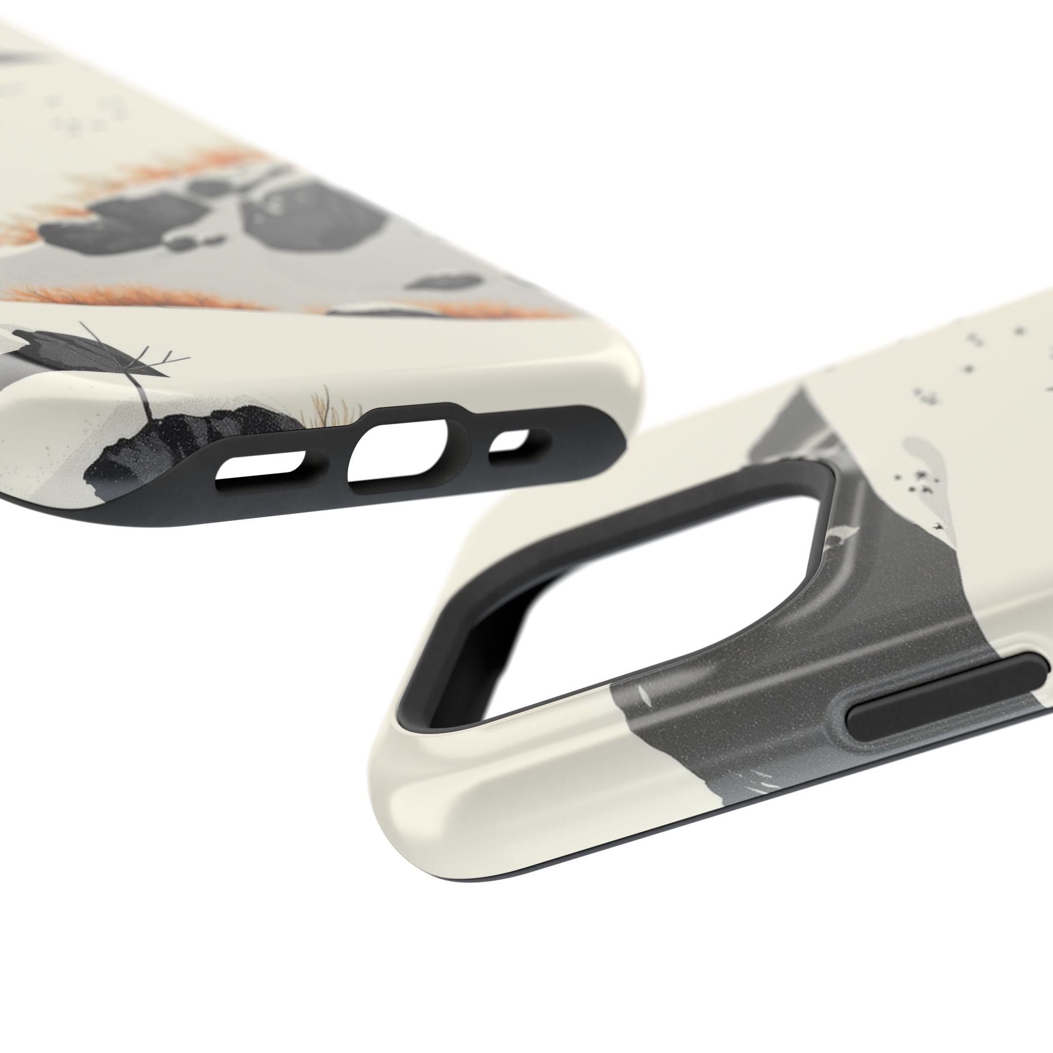iPhone Snow Field Risograph Print Bold Modern Everyday Snap Case · iPhone Case