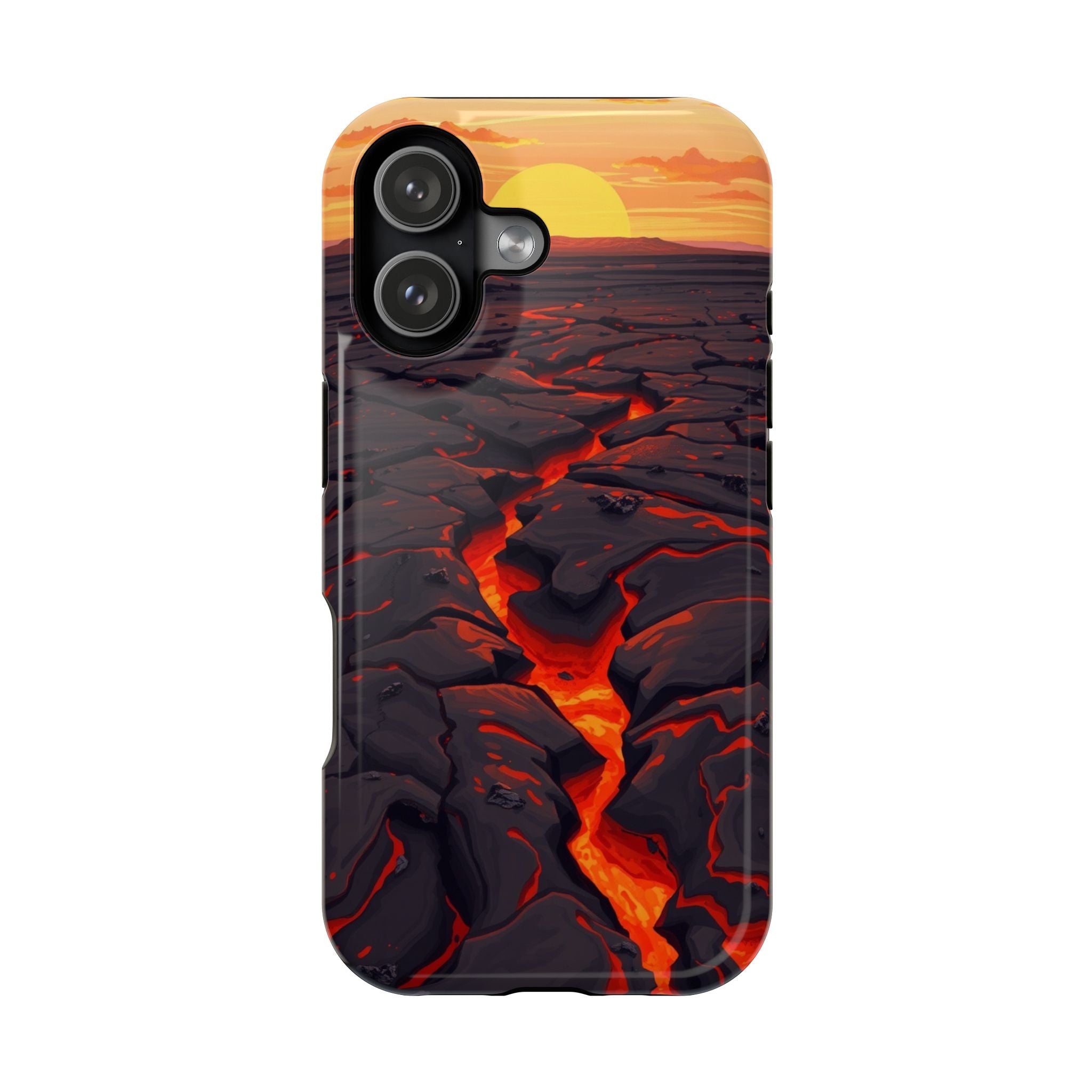 iPhone Lava Field Earthy Design Slim Everyday Designer Case · iPhone Case