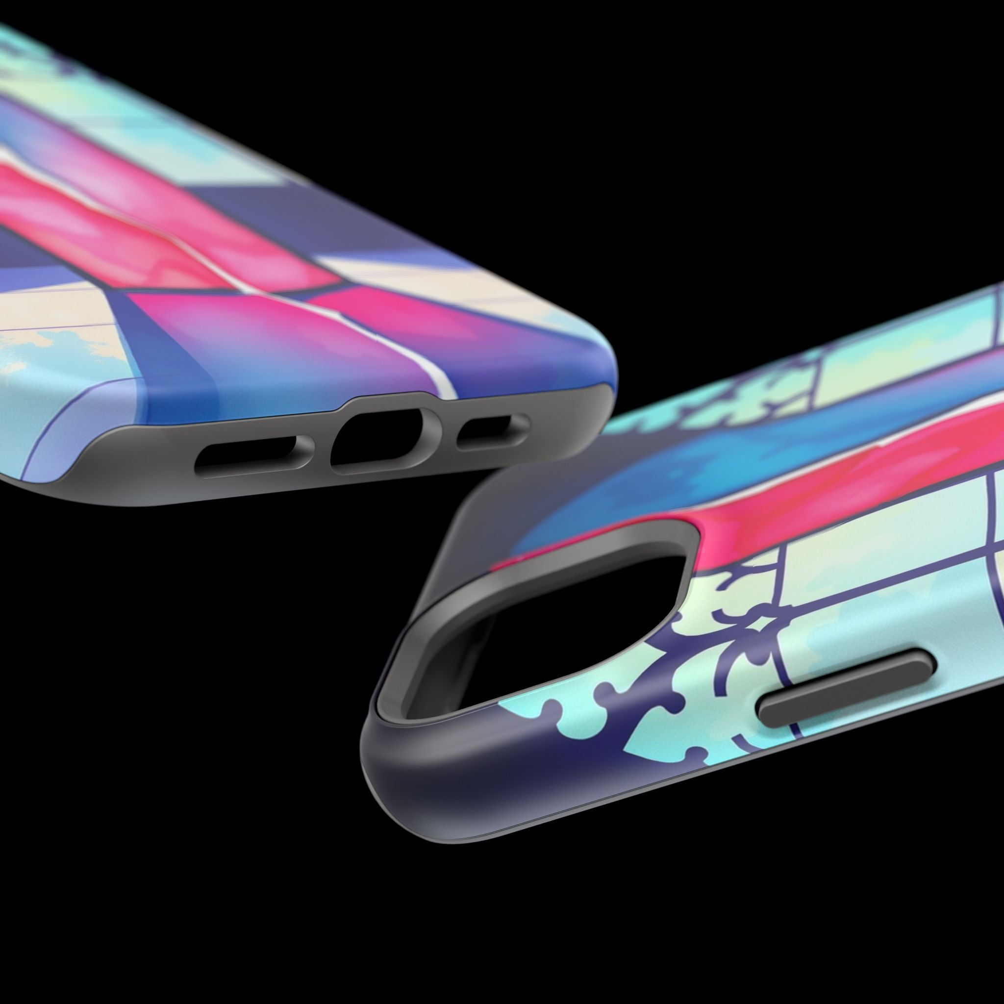 iPhone Stained Glass Break Electric Art Slim Everyday iPhone Designer · iPhone C