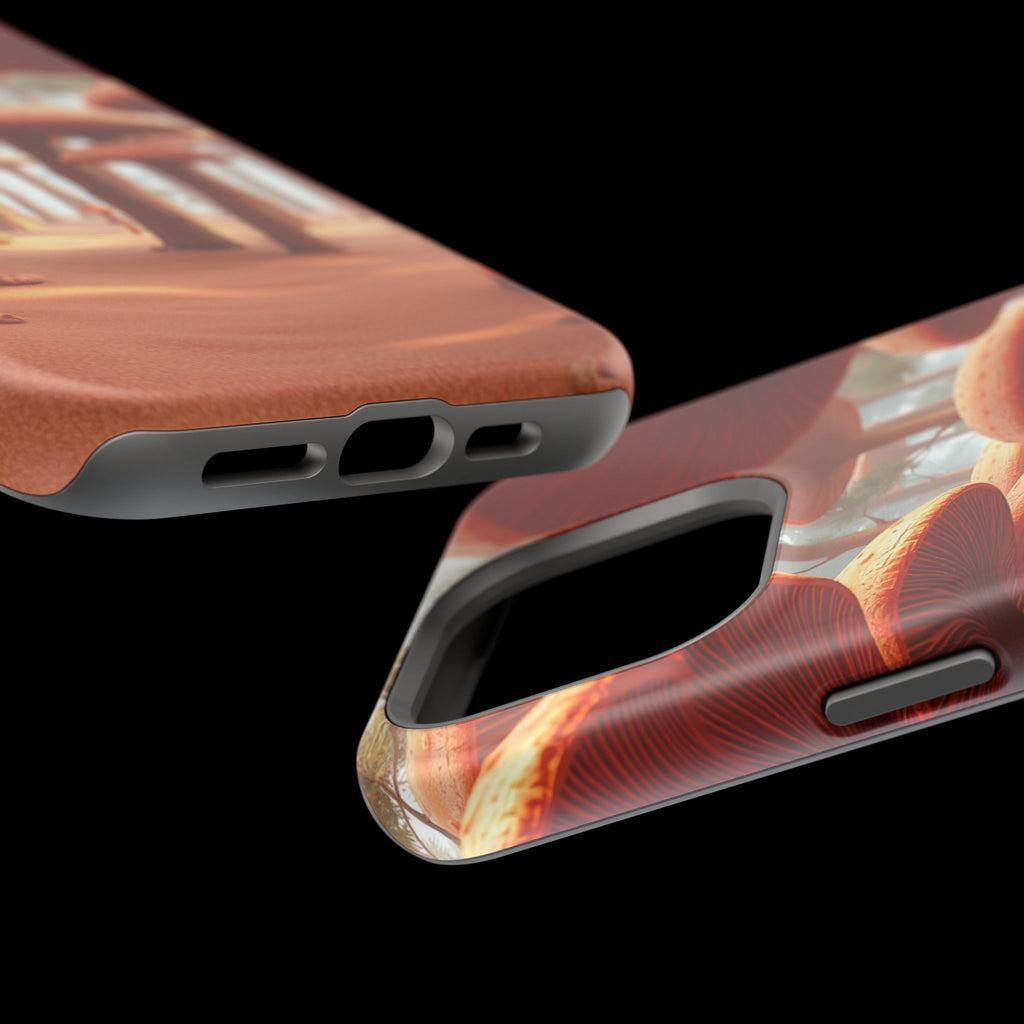 iPhone Mushroom Forest 3D Digital Bold Modern Everyday Snap Case · iPhone Case