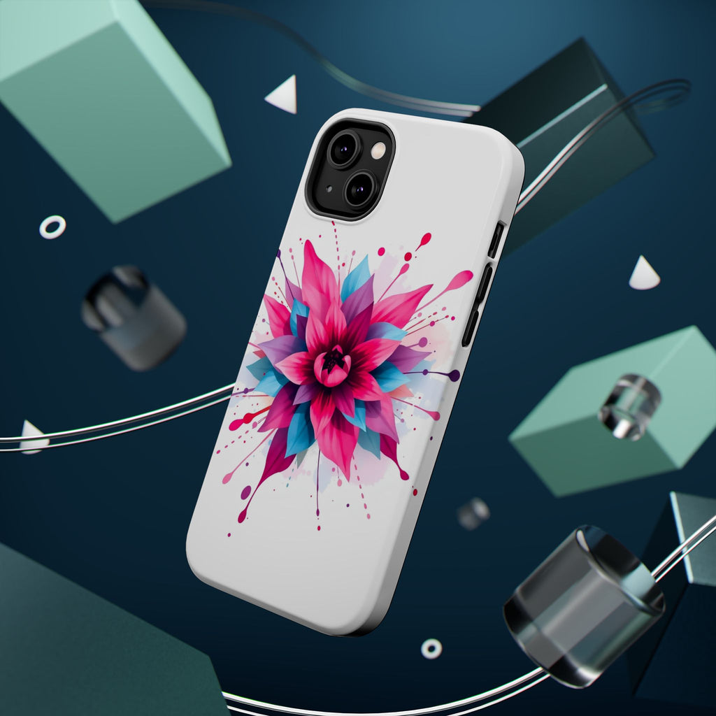 iPhone Floral Watercolor Splash Electric Art Slim iPhone Everyday · iPhone Case