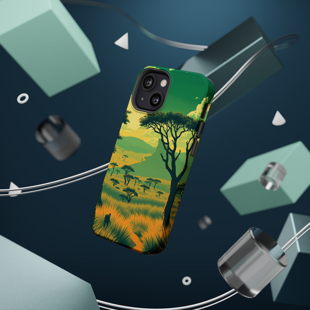 iPhone Savanna Horizon Pixel Art -Bit Slim Everyday Designer Case · iPhone Case