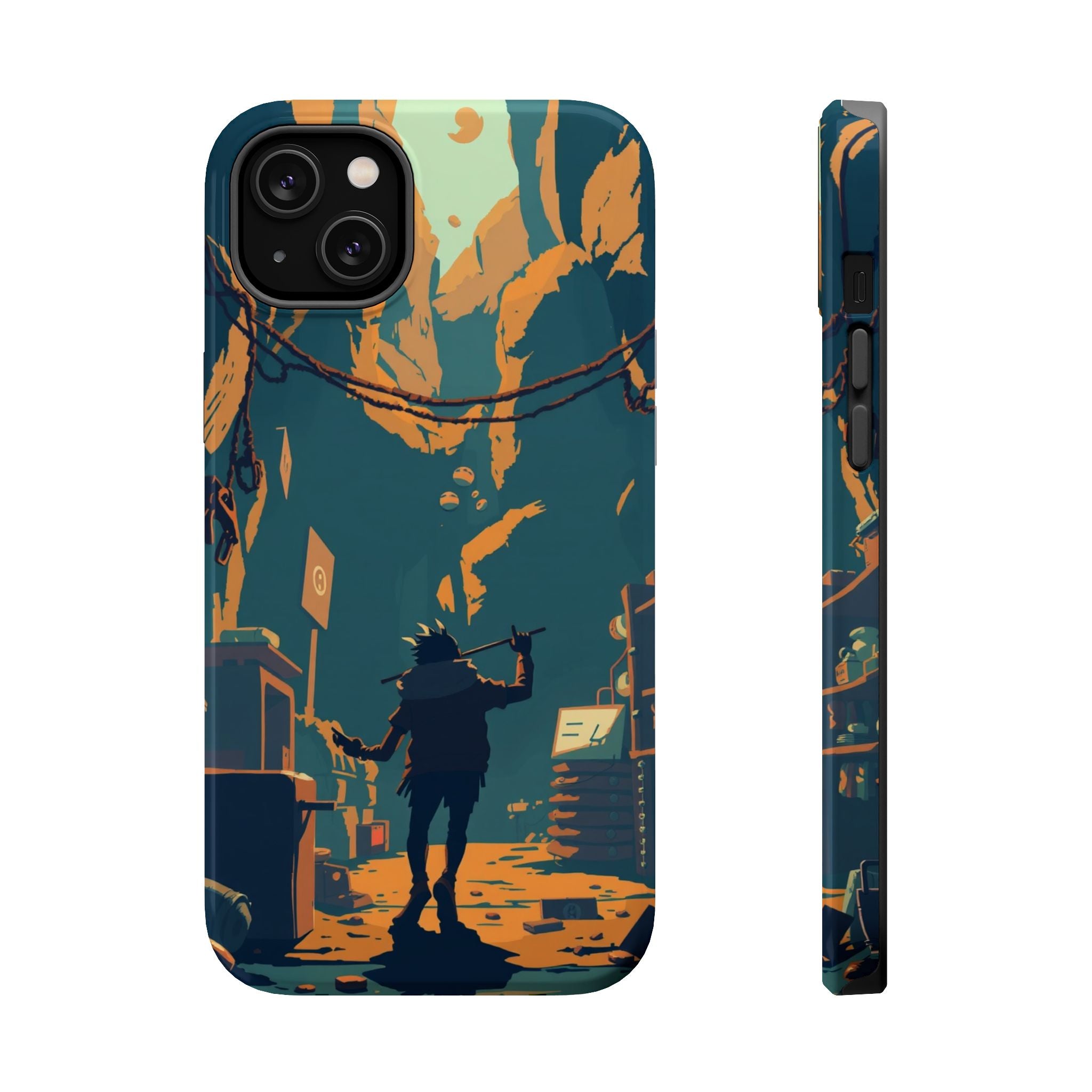 iPhone Mustard And Rust Unhinged in a Cute Way Soft Finish Everyday Case · iPhon