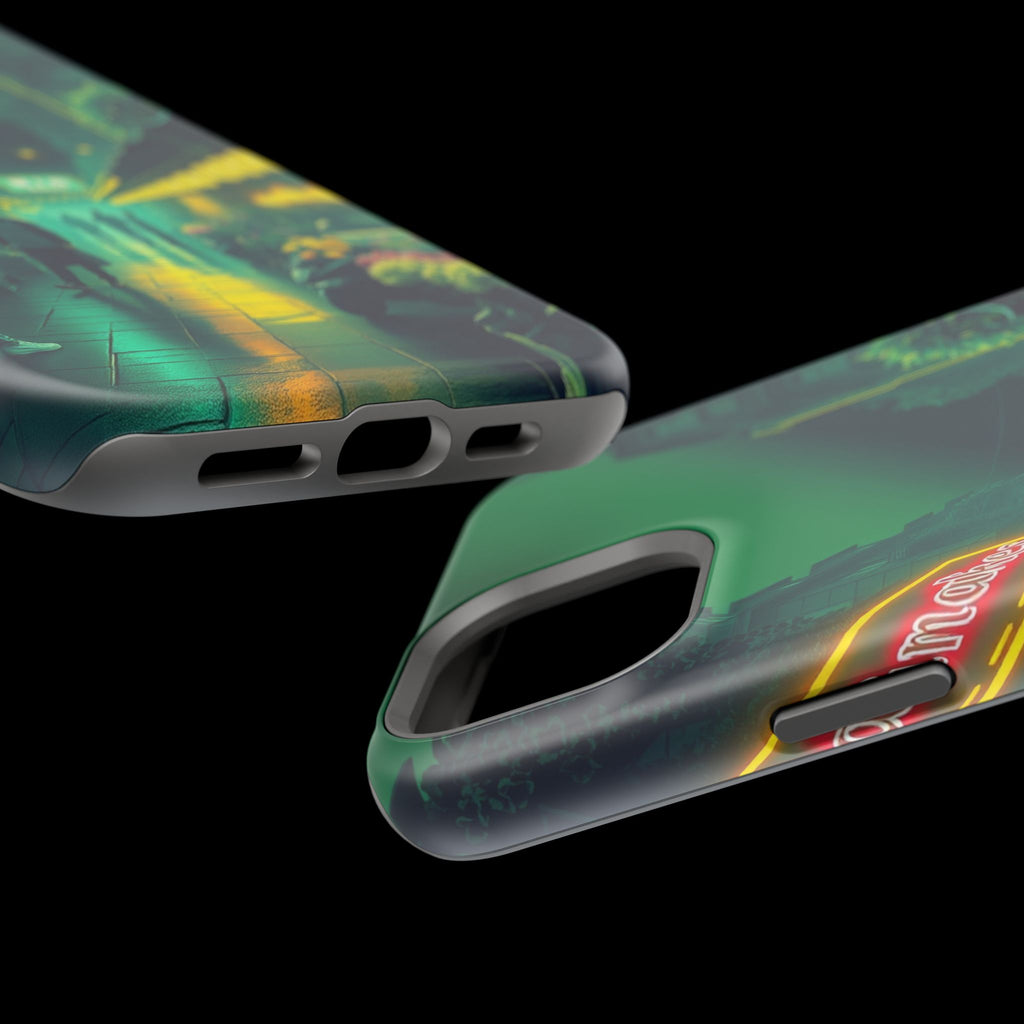 iPhone Flower Market Neon Cyberpunk Slim Everyday Designer Case · iPhone Case