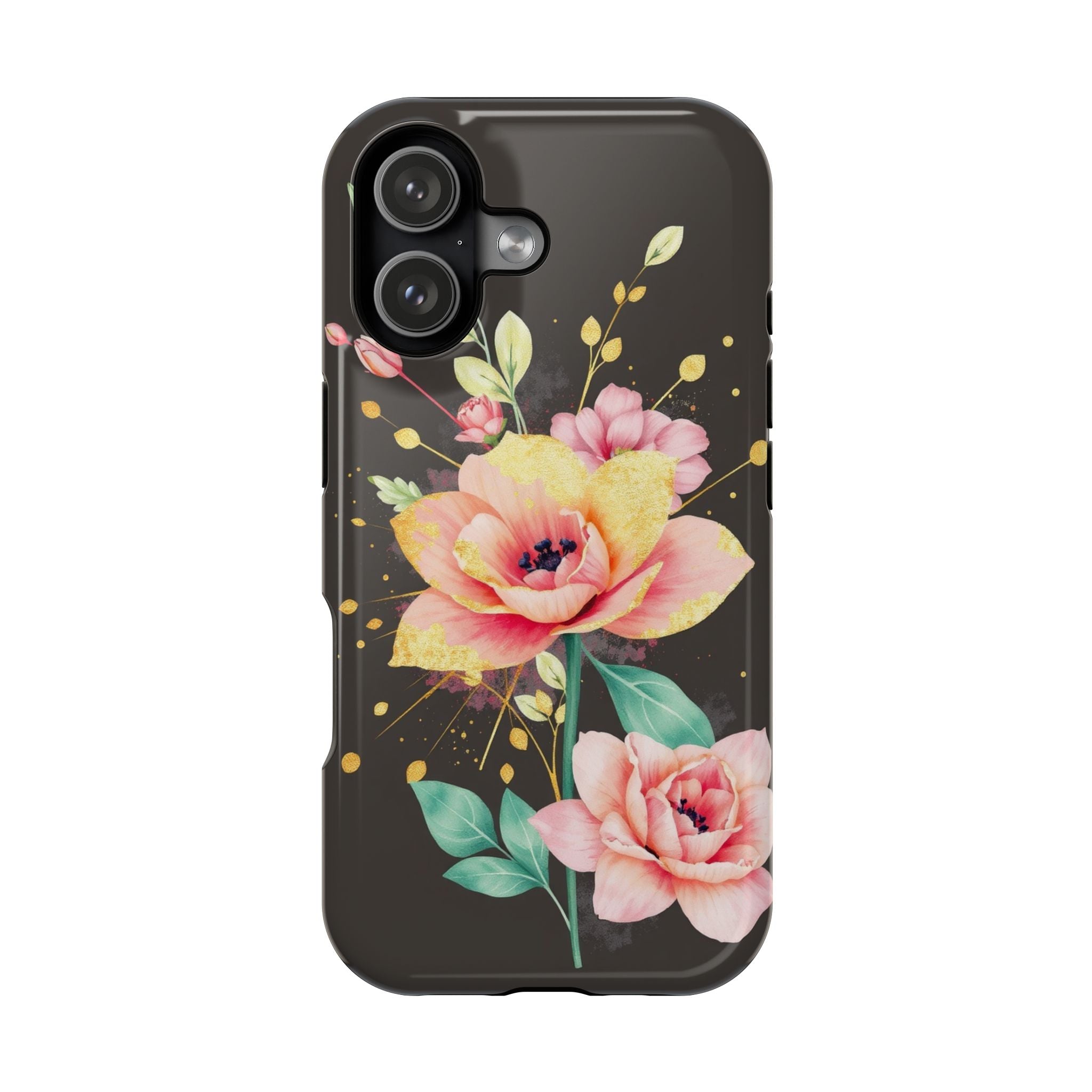 iPhone Earthy Floral Watercolor Splash Design Clean iPhone 14 Minimal · iPhone C