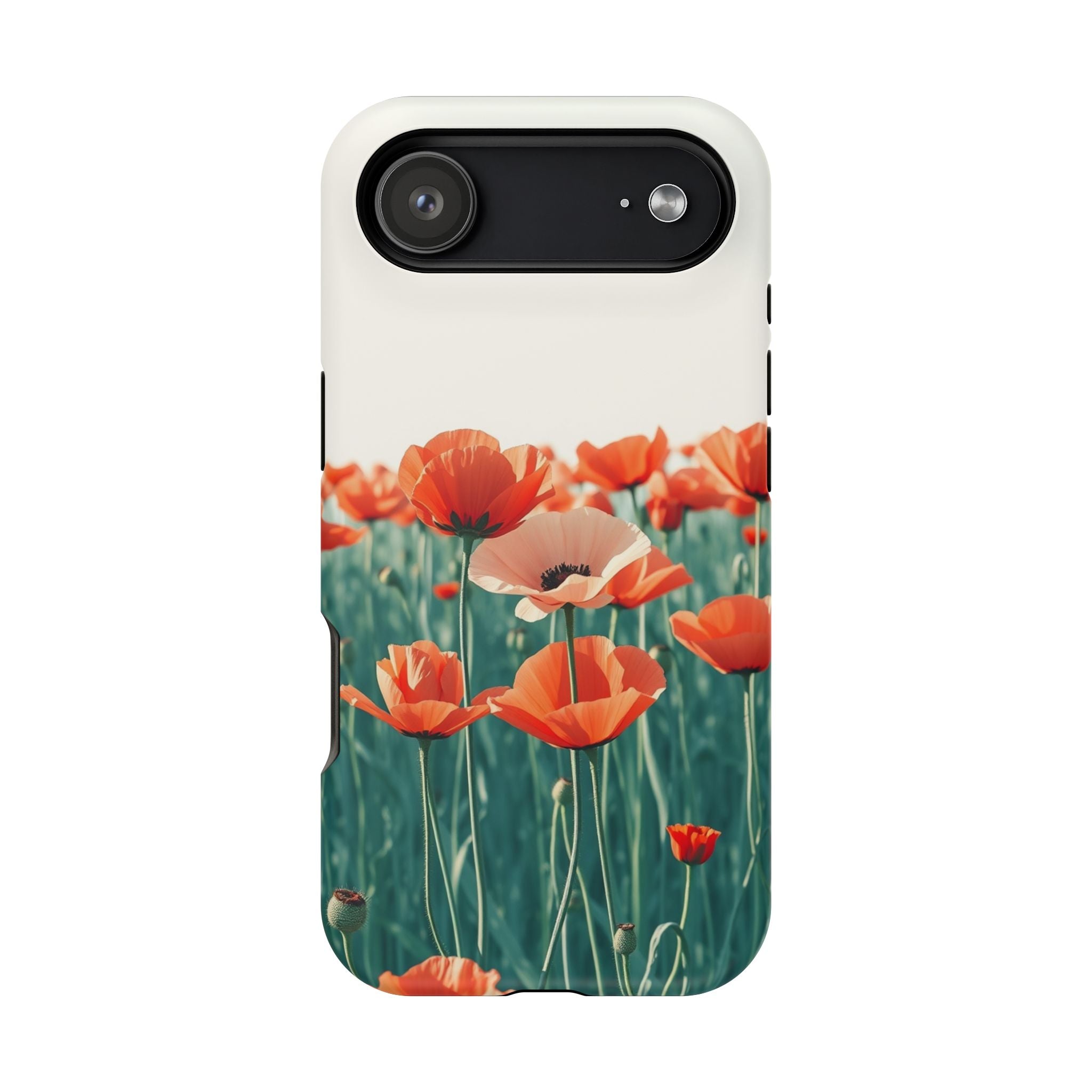 iPhone Mint And Blush Poppy Field 10 Slim Everyday Designer Case · iPhone Case