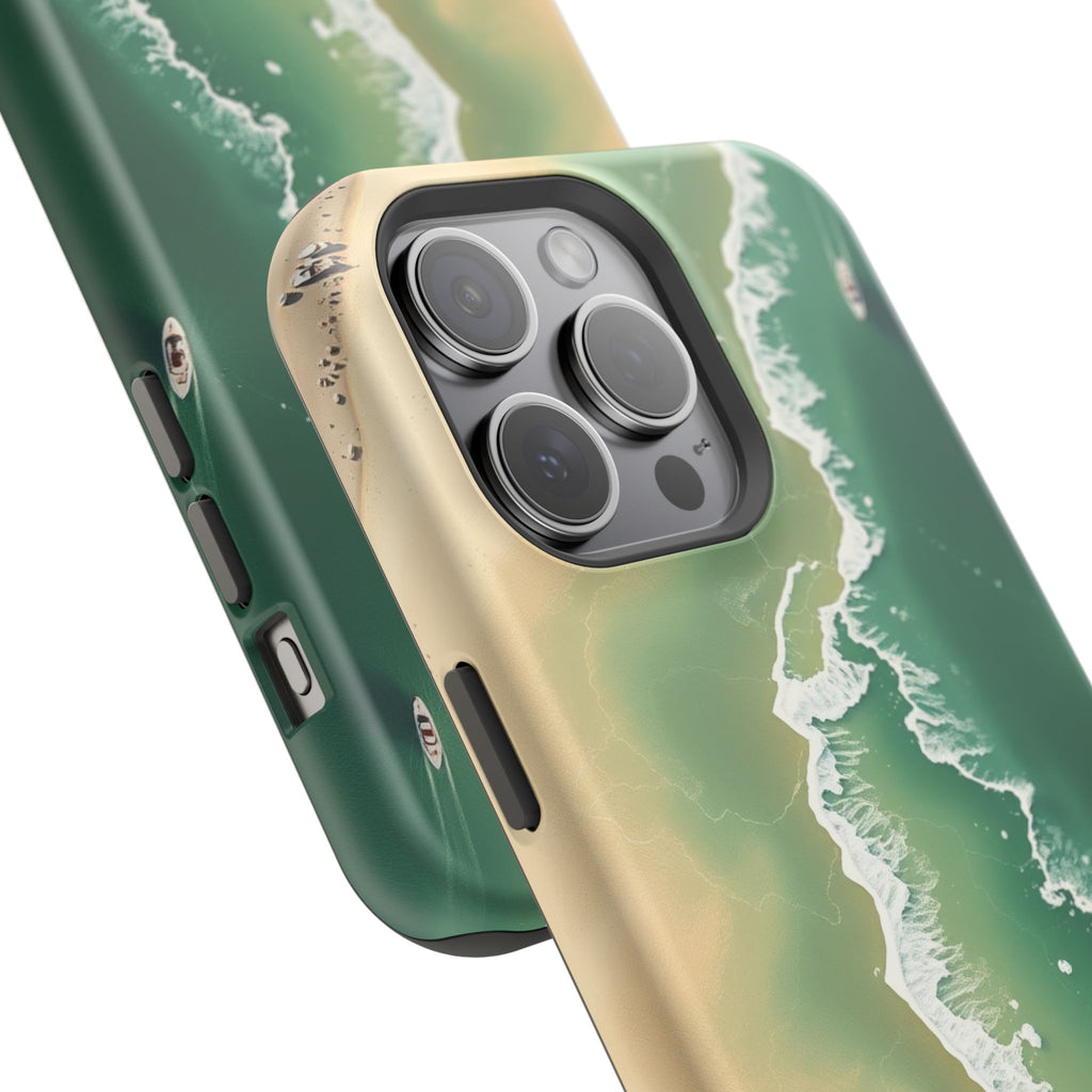 iPhone Shoreline Aerial Bold Art Bold Modern Everyday Snap Case · iPhone Case