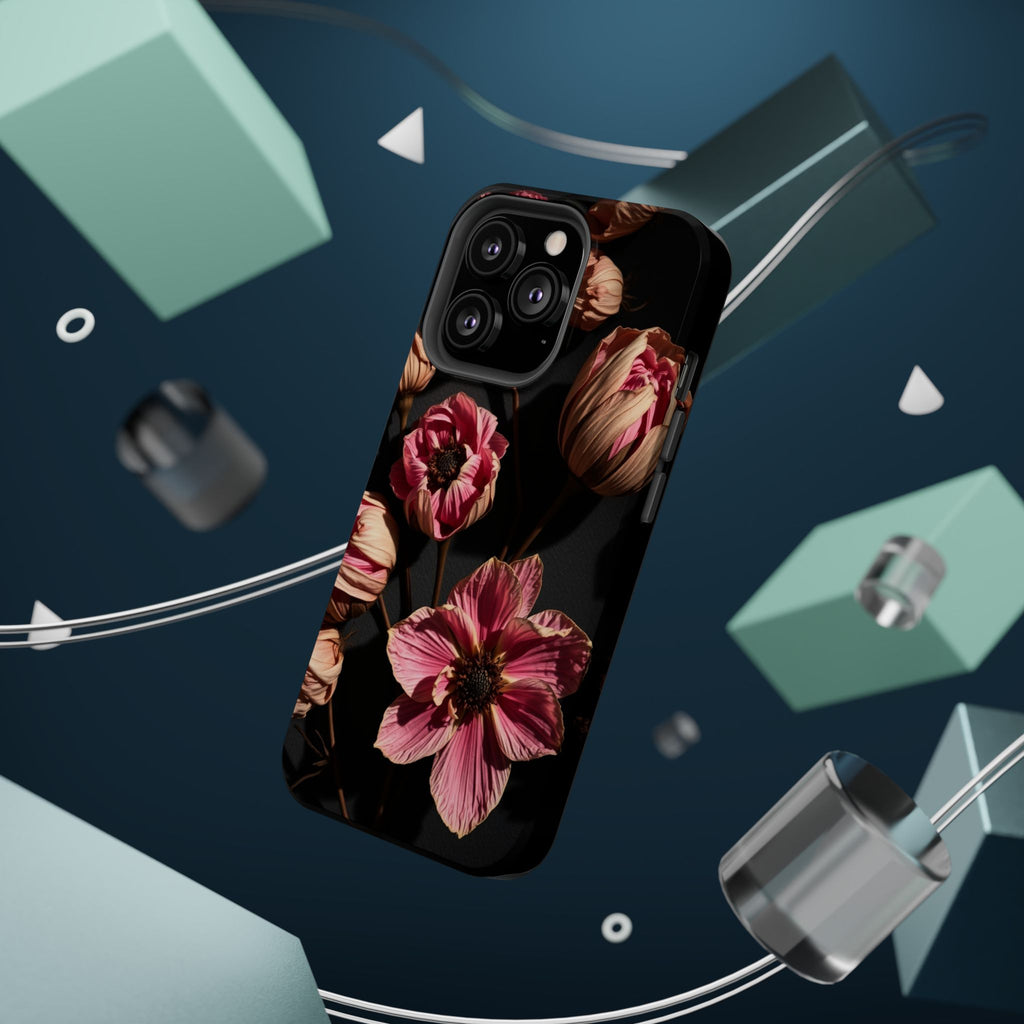 iPhone Dried Flower Flat Lay Electric Art Slim Snap Case · iPhone Case