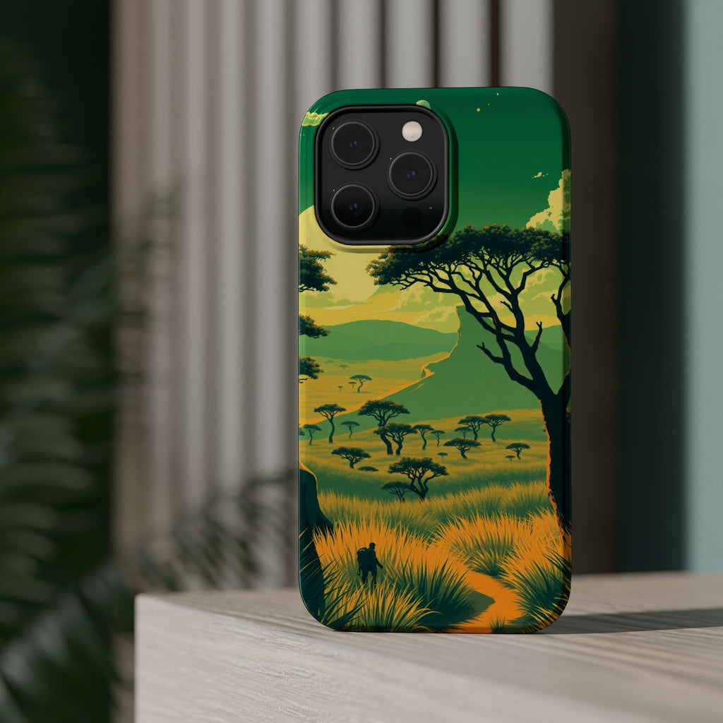 iPhone Savanna Horizon Pixel Art -Bit Slim Everyday Designer Case · iPhone Case