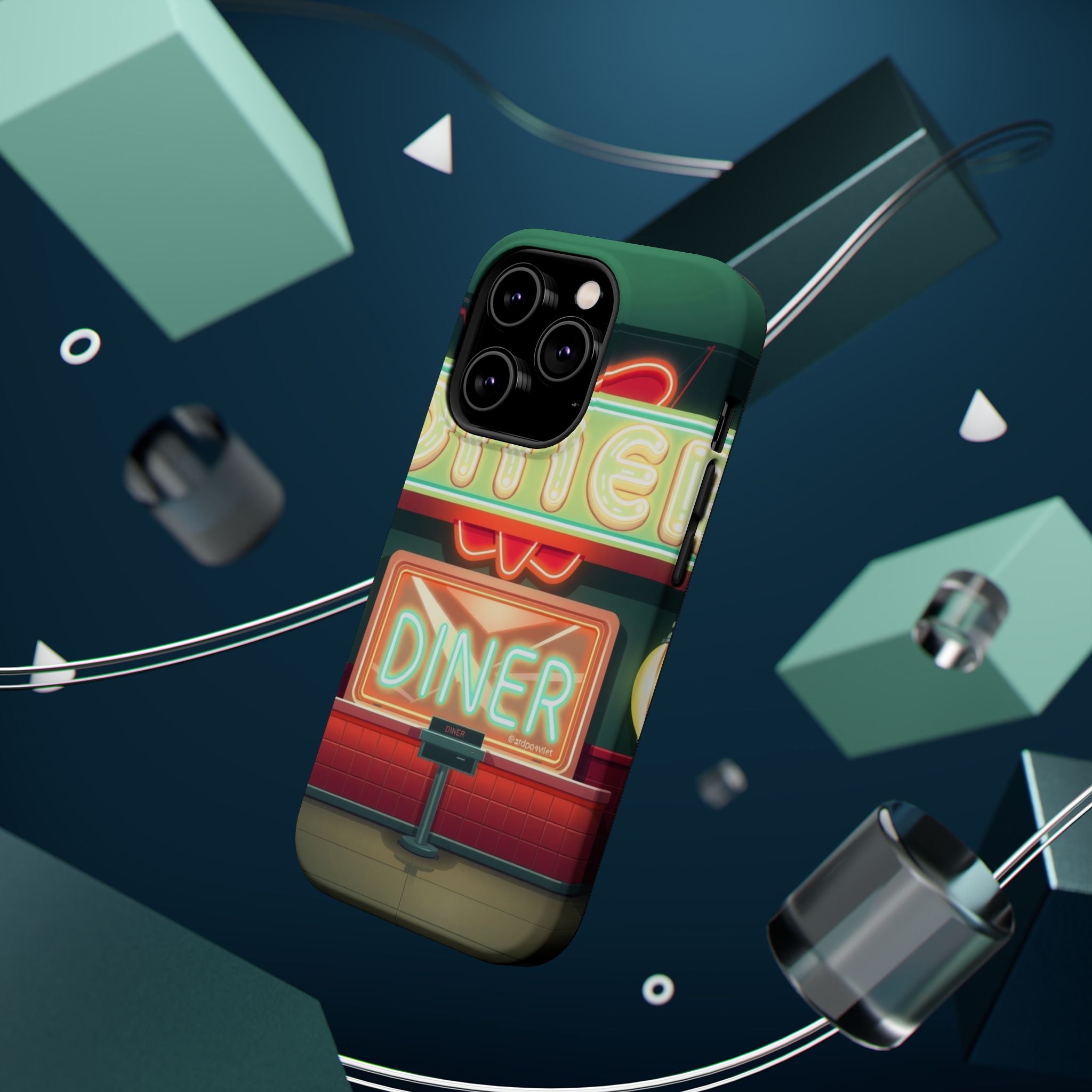 iPhone Neon Diner Sign Mystic Art Bold Modern Everyday Snap Case · iPhone Case