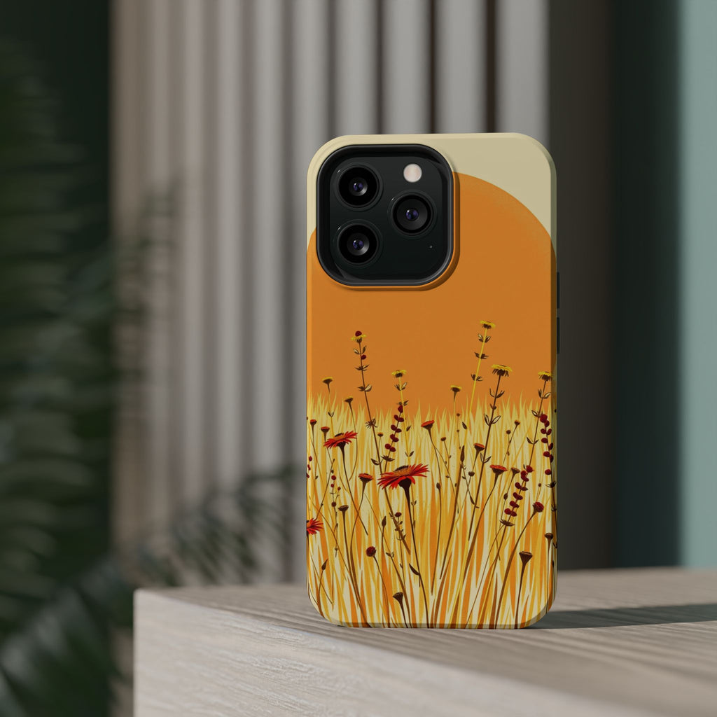 iPhone Wildflower Field Electric Art Slim Everyday Designer Case · iPhone Case